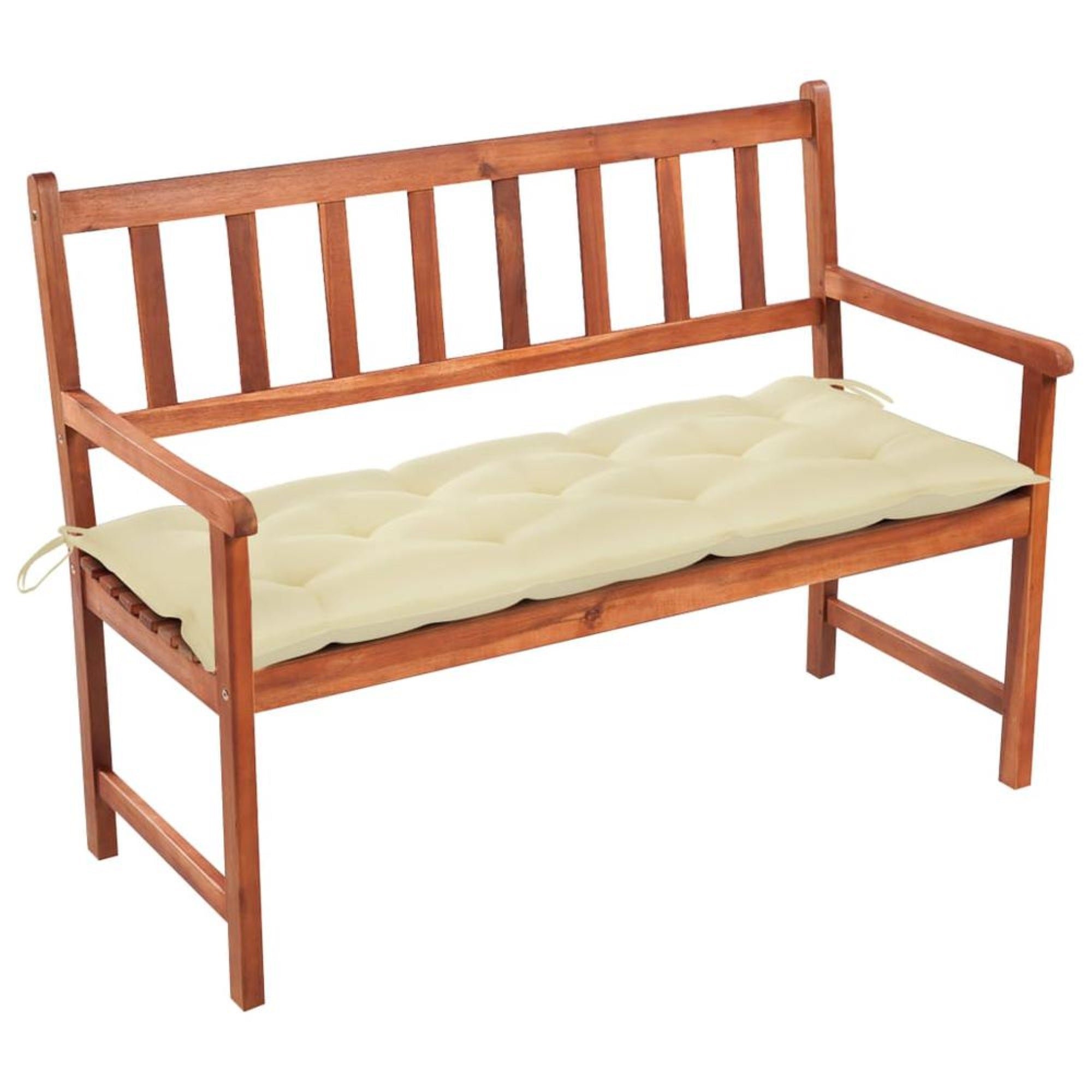 vidaXL Garden Bench with Cushion 47.2 Solid Acacia Wood 3785"