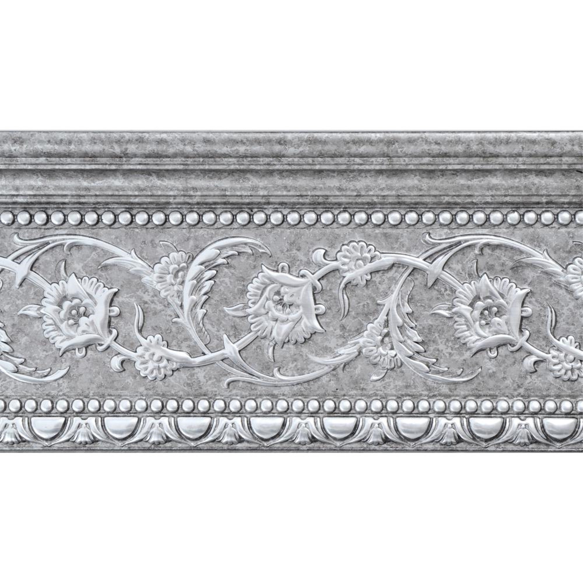 Grey and Silver Crown Moulding 94 Inch