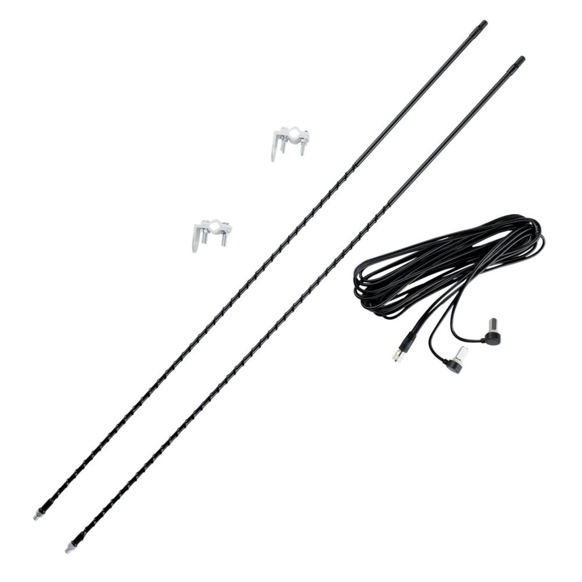 4ft Dual Antenna Kit  Black