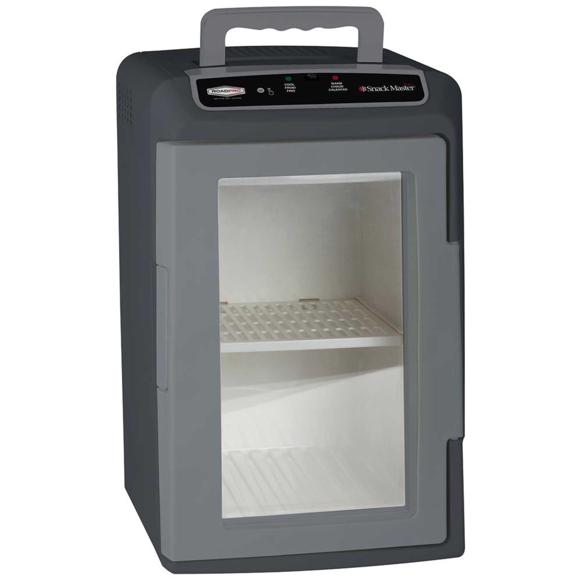 RoadPro RP5653SF 12-Volt Snackmaster Cooler/Warmer Electric Cooler for Truckers Medium Gray