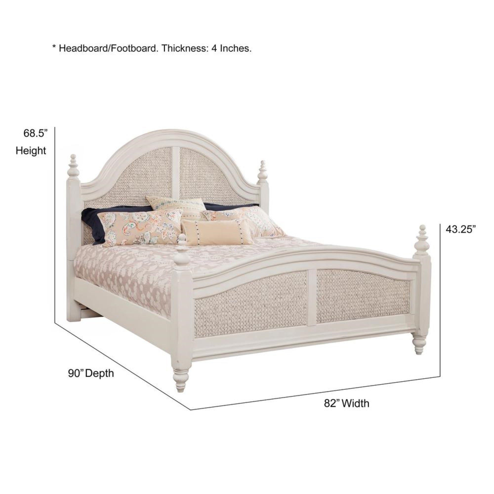Rodanthe King Woven Panel Bed