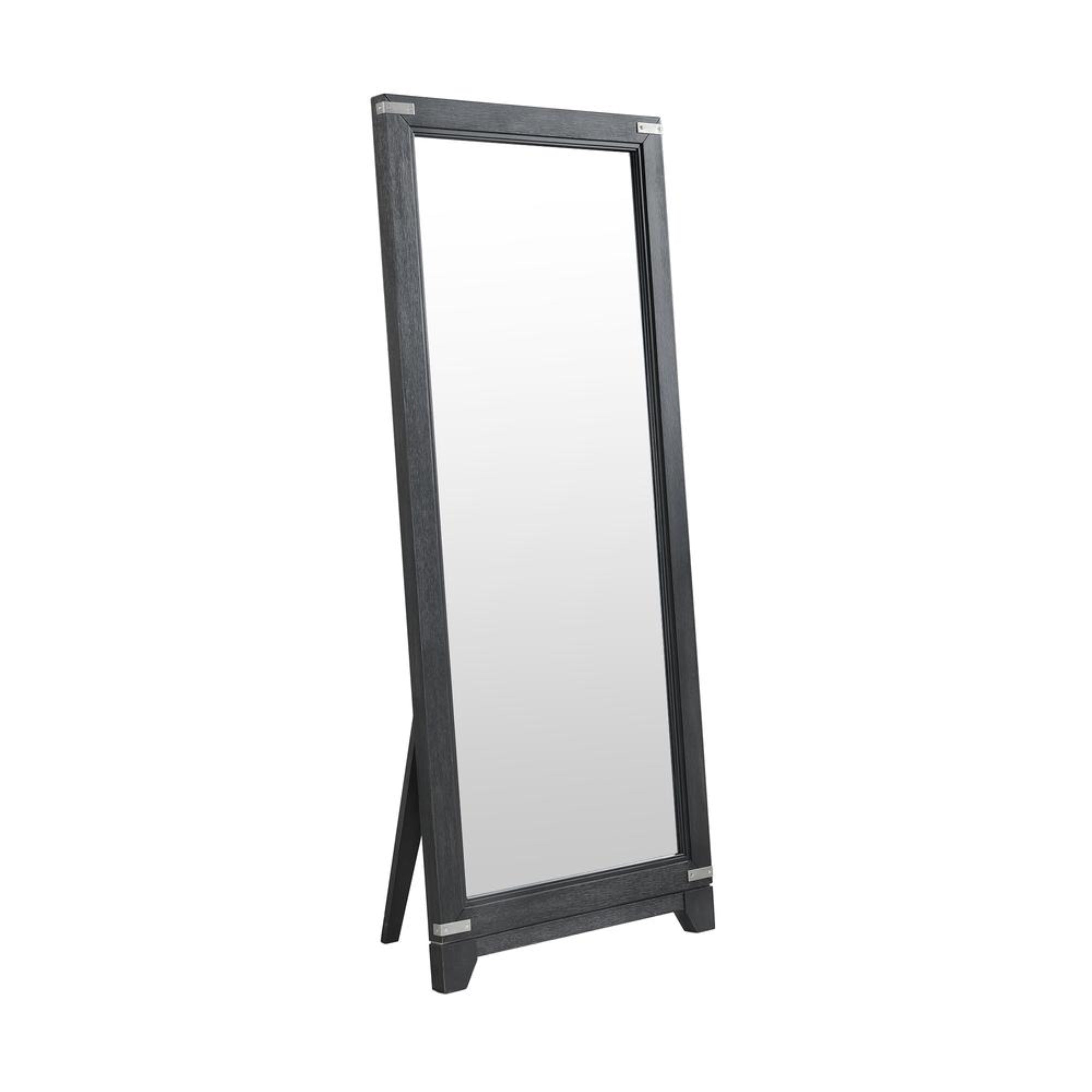 Intercon-Floor Mirror in Weathered Steel