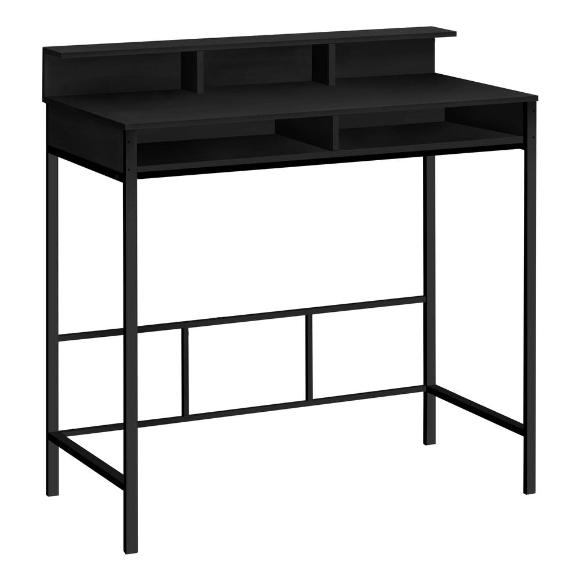 COMPUTER DESK - 48L / BLACK / BLACK STANDING HEIGHT