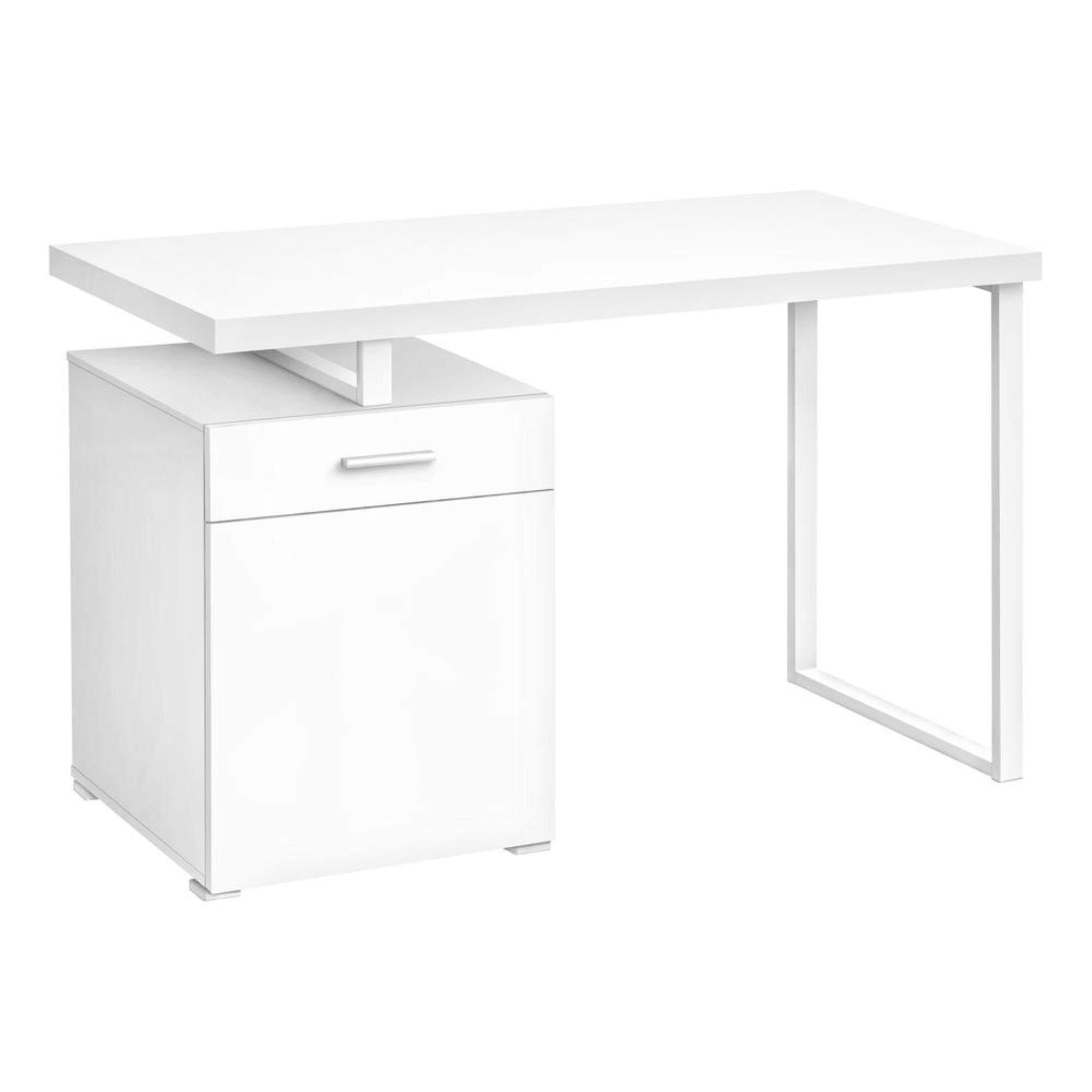 COMPUTER DESK - 48L / WHITE LEFT OR RIGHT FACING
