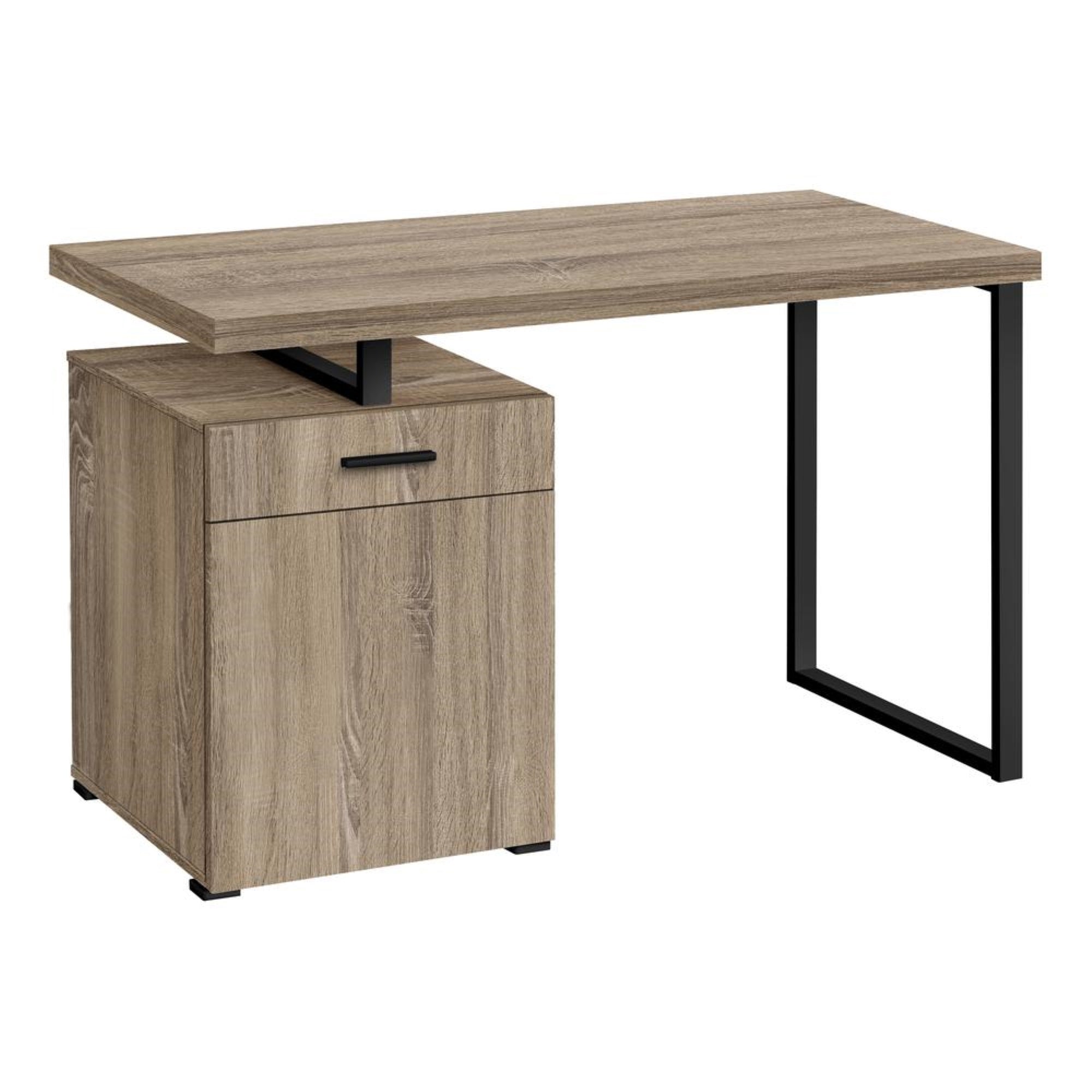 COMPUTER DESK - 48L / DARK TAUPE LEFT OR RIGHT FACING