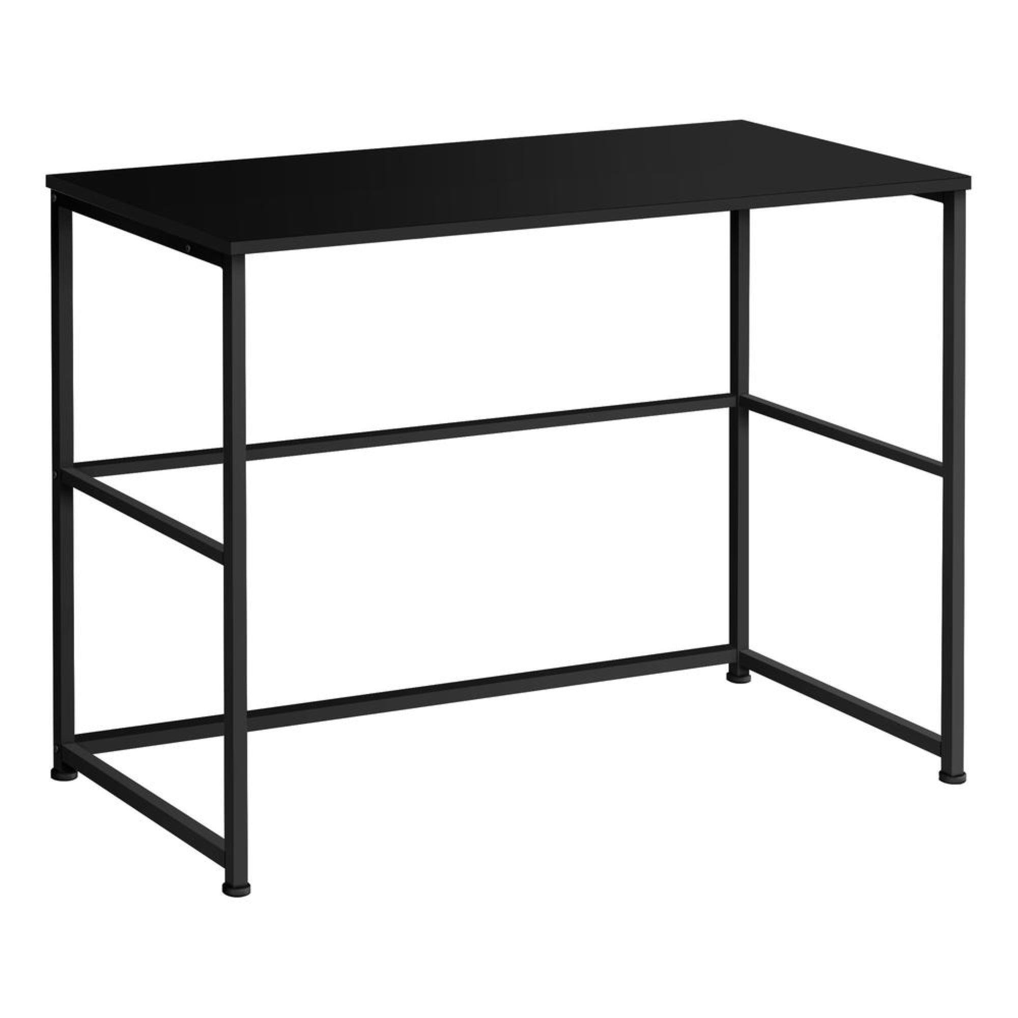 COMPUTER DESK - 40L / BLACK / BLACK METAL