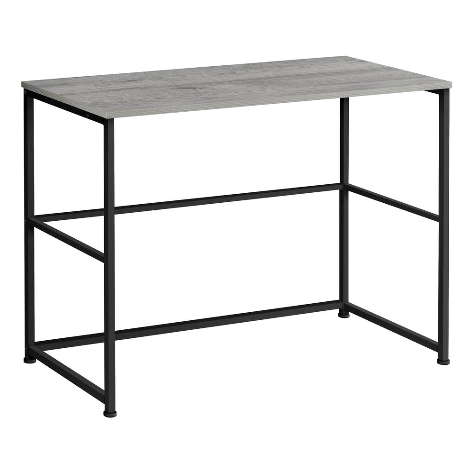 COMPUTER DESK - 40L / GREY / BLACK METAL