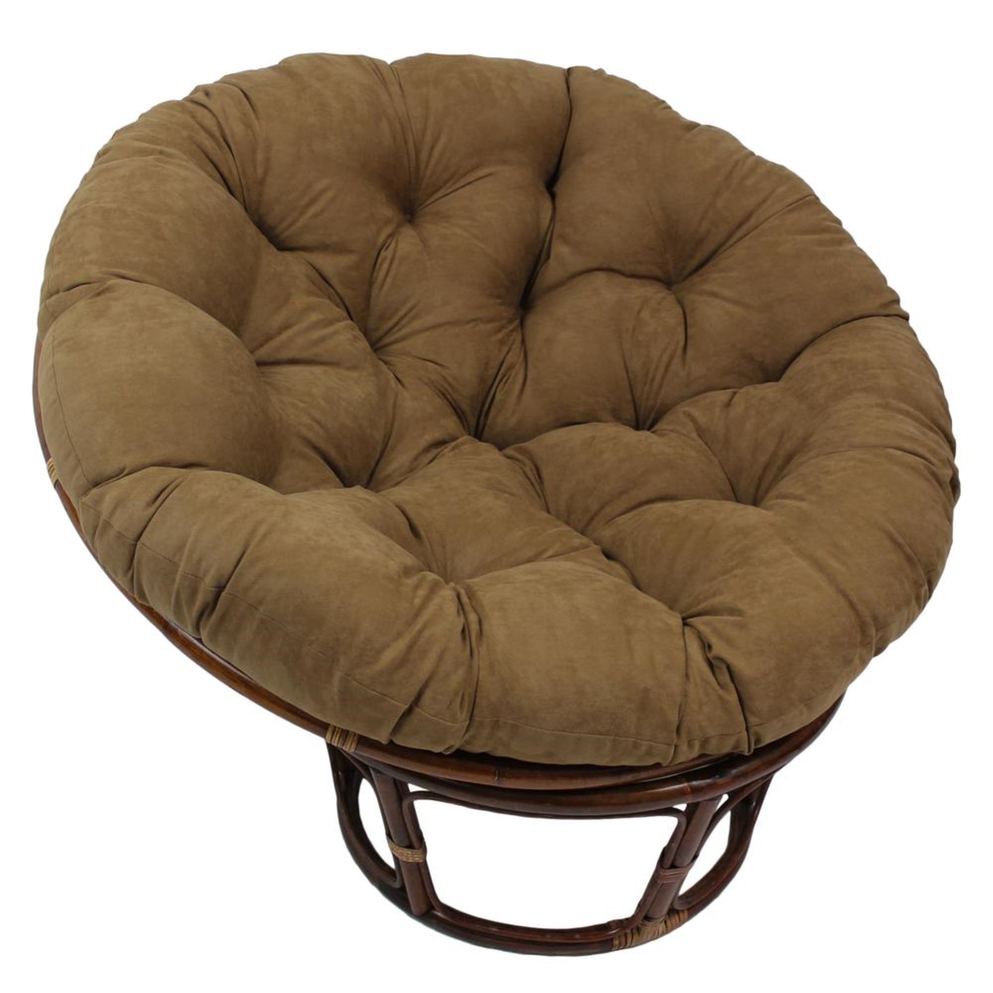 48-inch Solid Microsuede Papasan Cushion (Fits 46-inch Papasan Frame)  93302-MS-CM