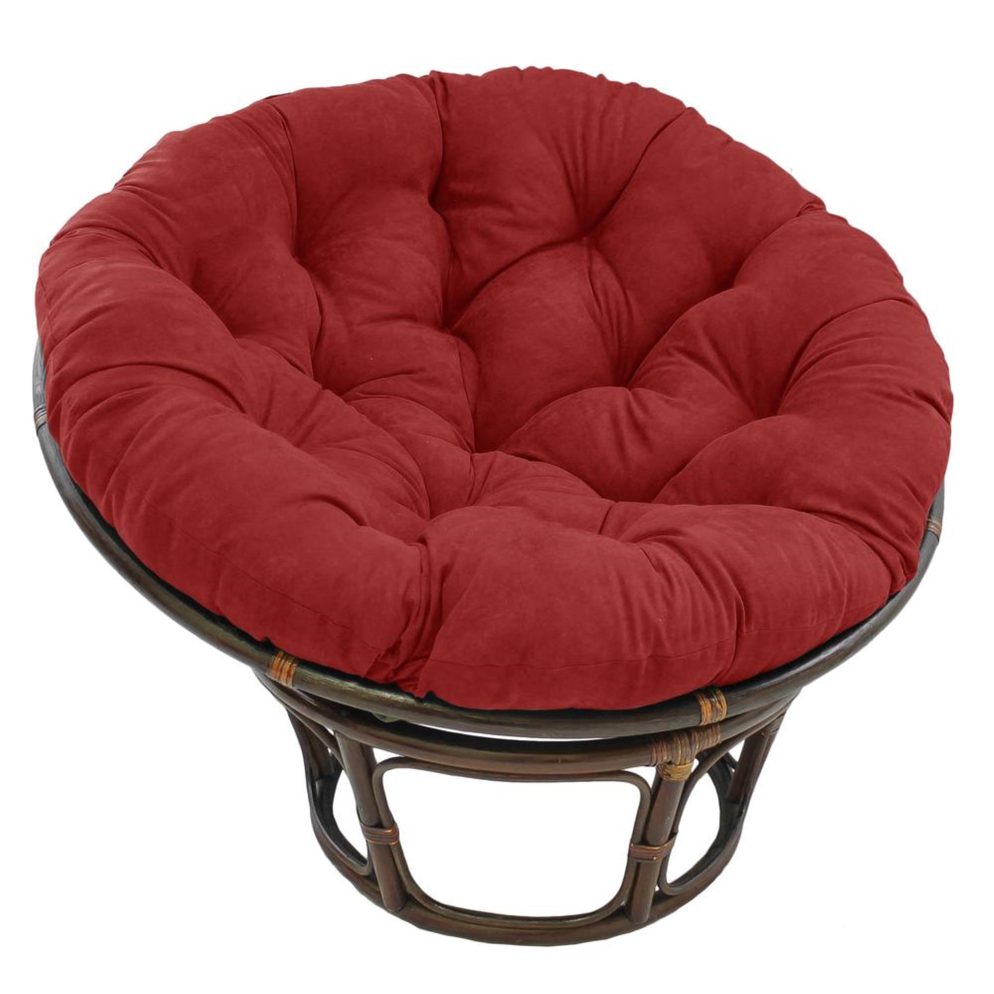 48-inch Solid Microsuede Papasan Cushion (Fits 46-inch Papasan Frame)  93302-MS-CR