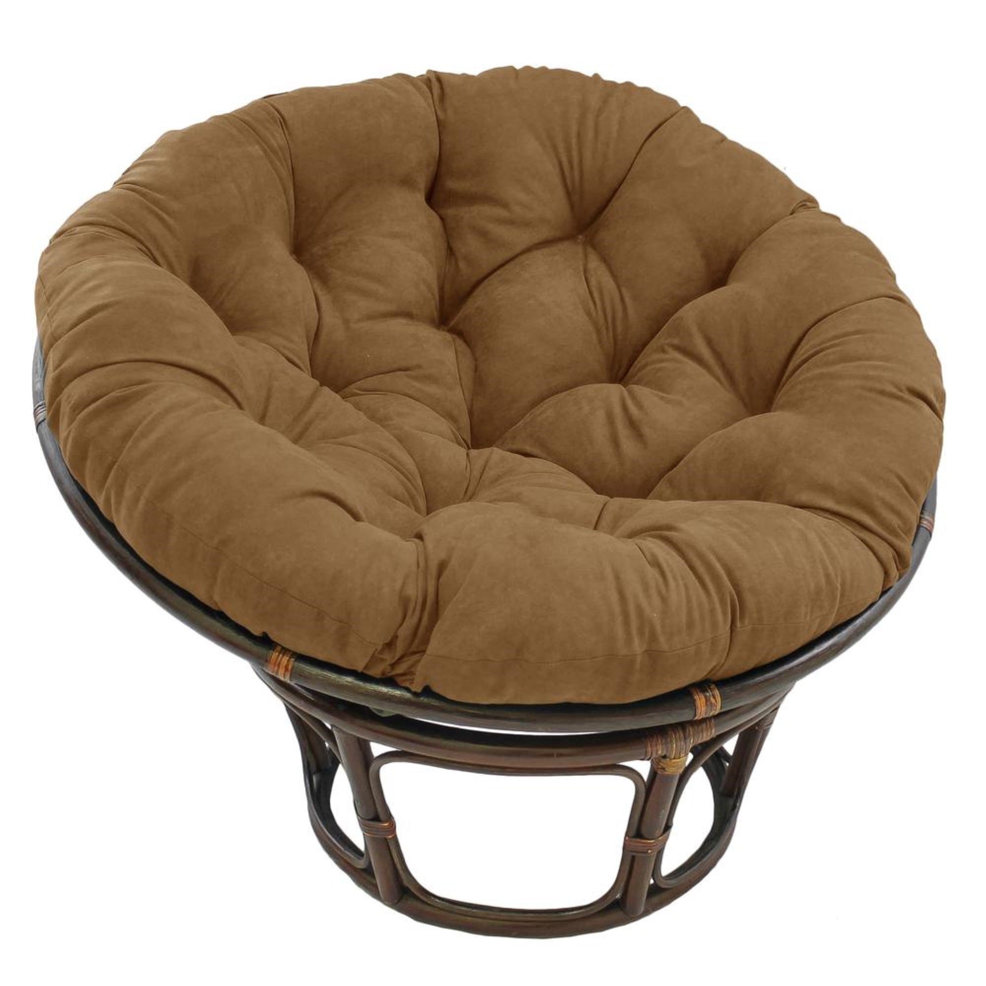 48-inch Solid Microsuede Papasan Cushion (Fits 46-inch Papasan Frame)  93302-MS-SB
