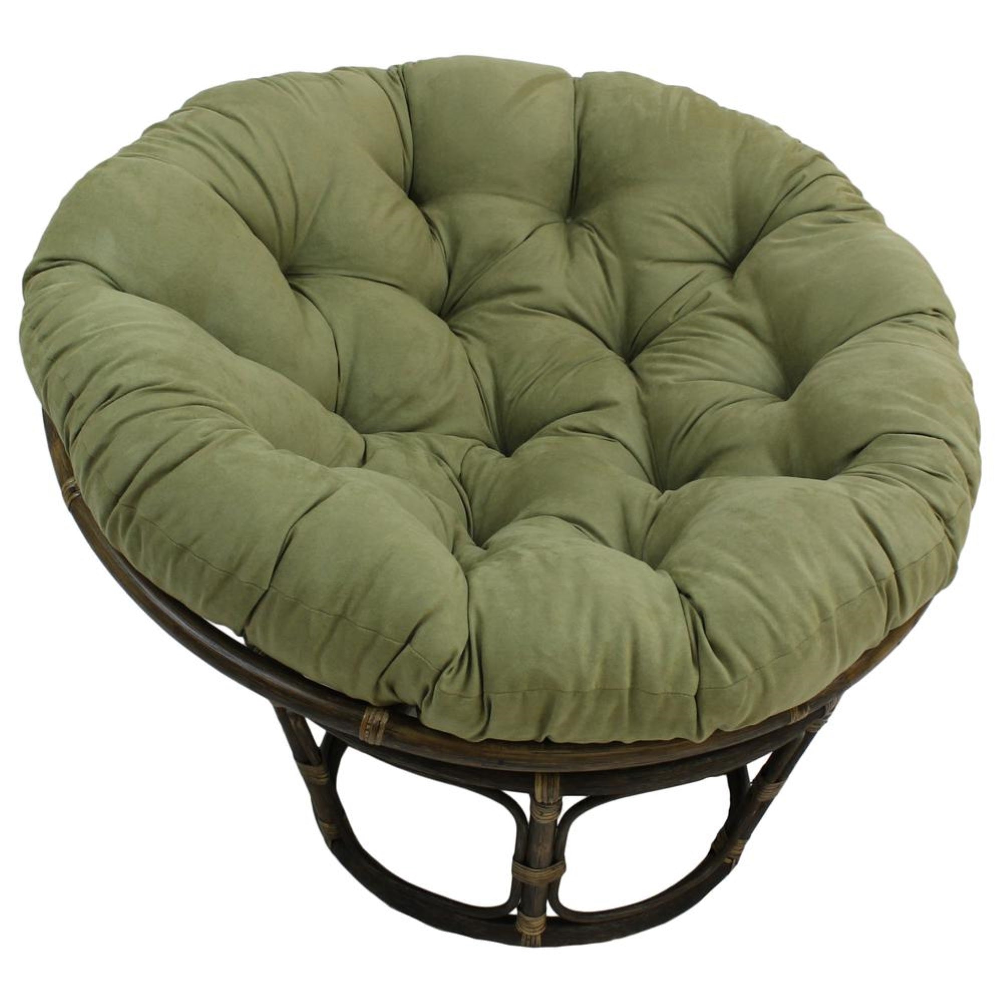 48-inch Solid Microsuede Papasan Cushion (Fits 46-inch Papasan Frame)  93302-MS-SG