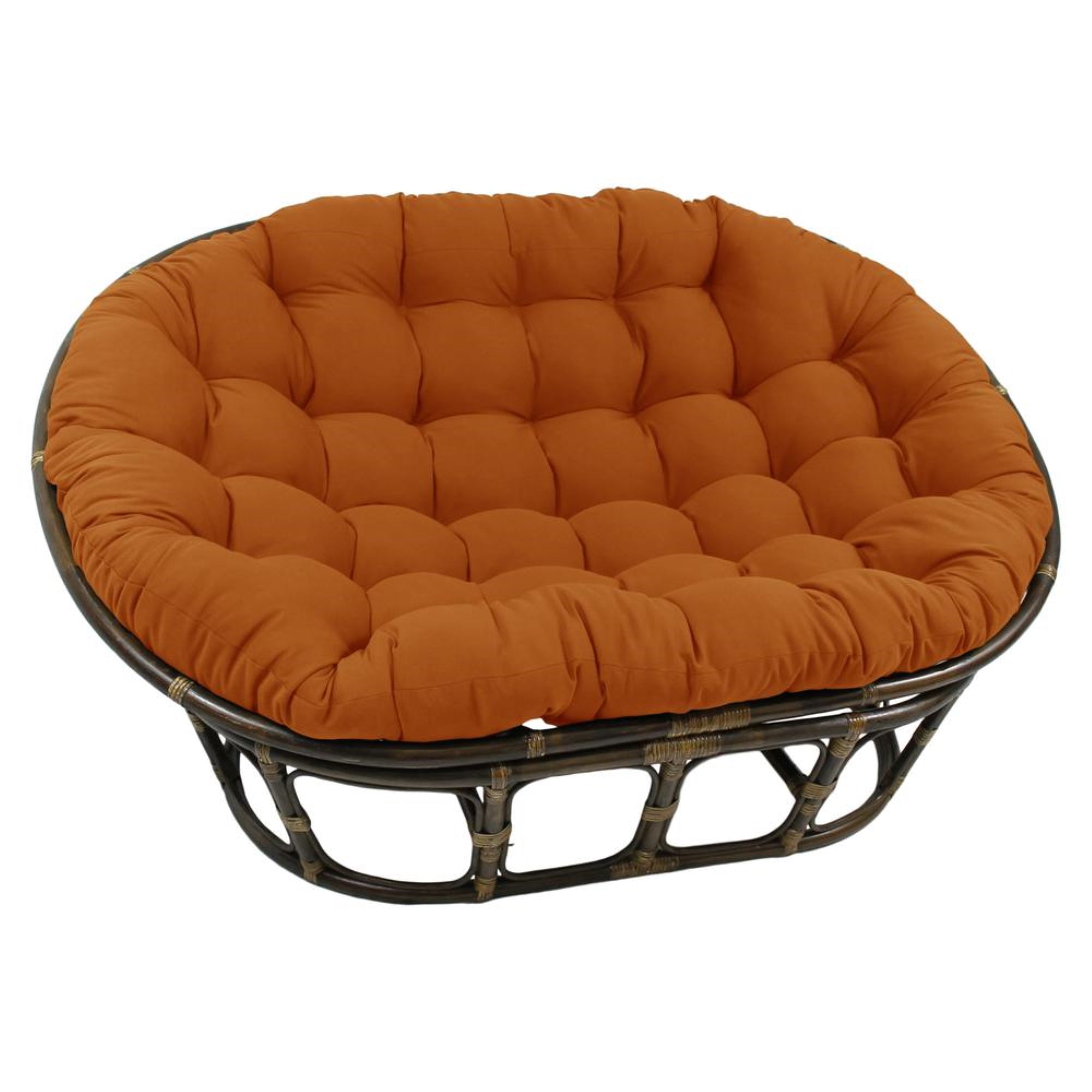 78-inch by 58-inch Solid Twill Double Papasan Cushion  93304-78-TW-SP
