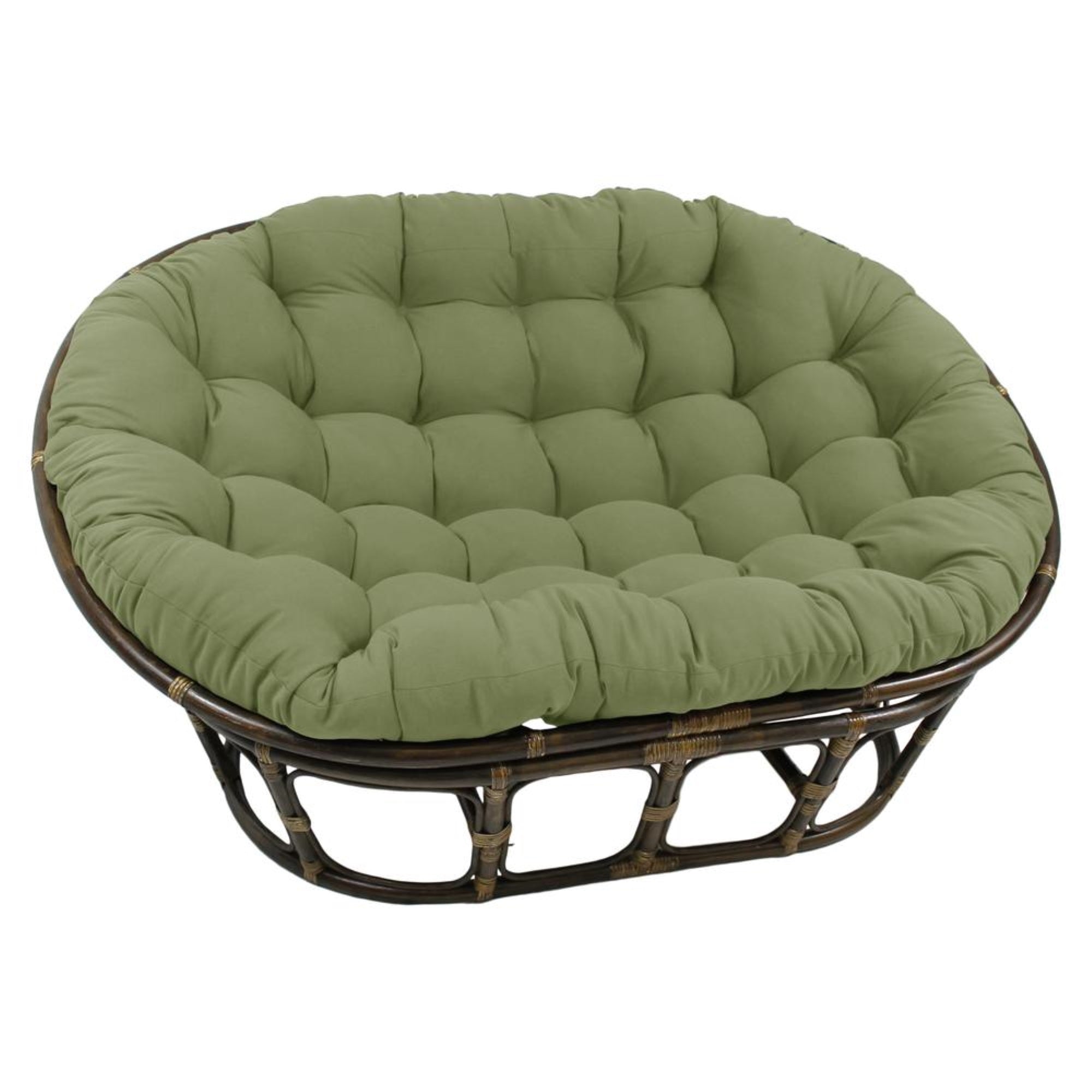 65-inch by 48-inch Solid Twill Double Papasan Cushion 93304-TW-SG