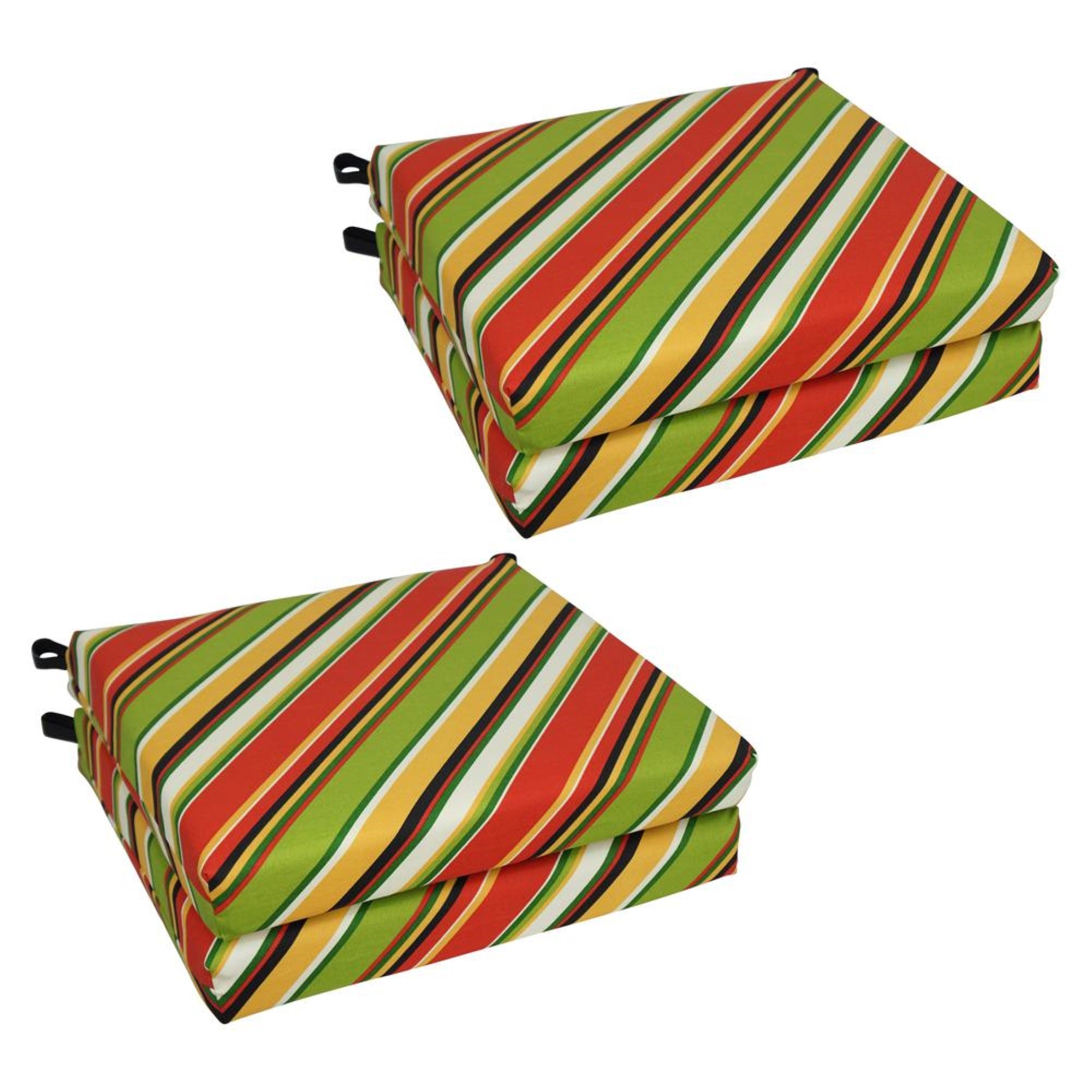 20-inch by 19-inch Patterned Outdoor Chair Cushions (Set of 4)  93454-4CH-OD-102