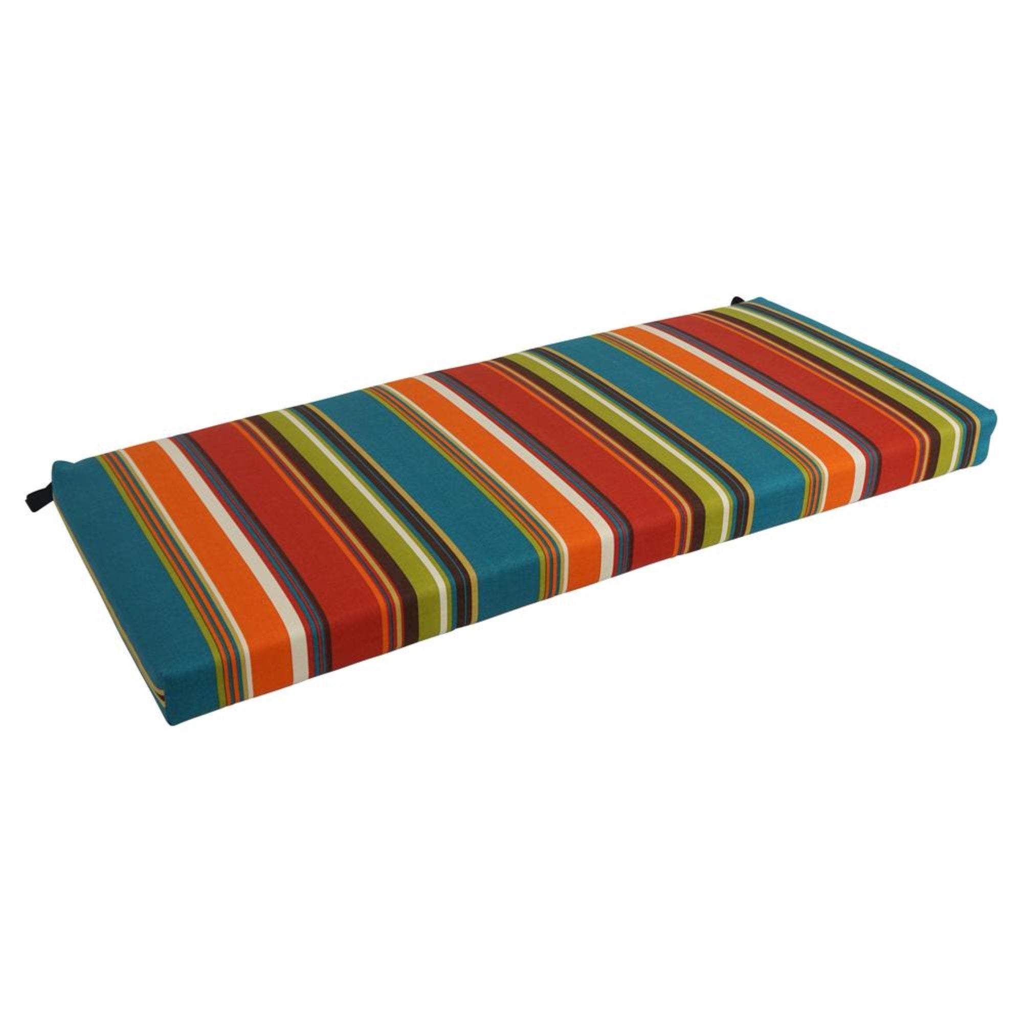 45-inch by 19-inch Patterned Outdoor Spun Polyester Loveseat Cushion  945X19-REO-51
