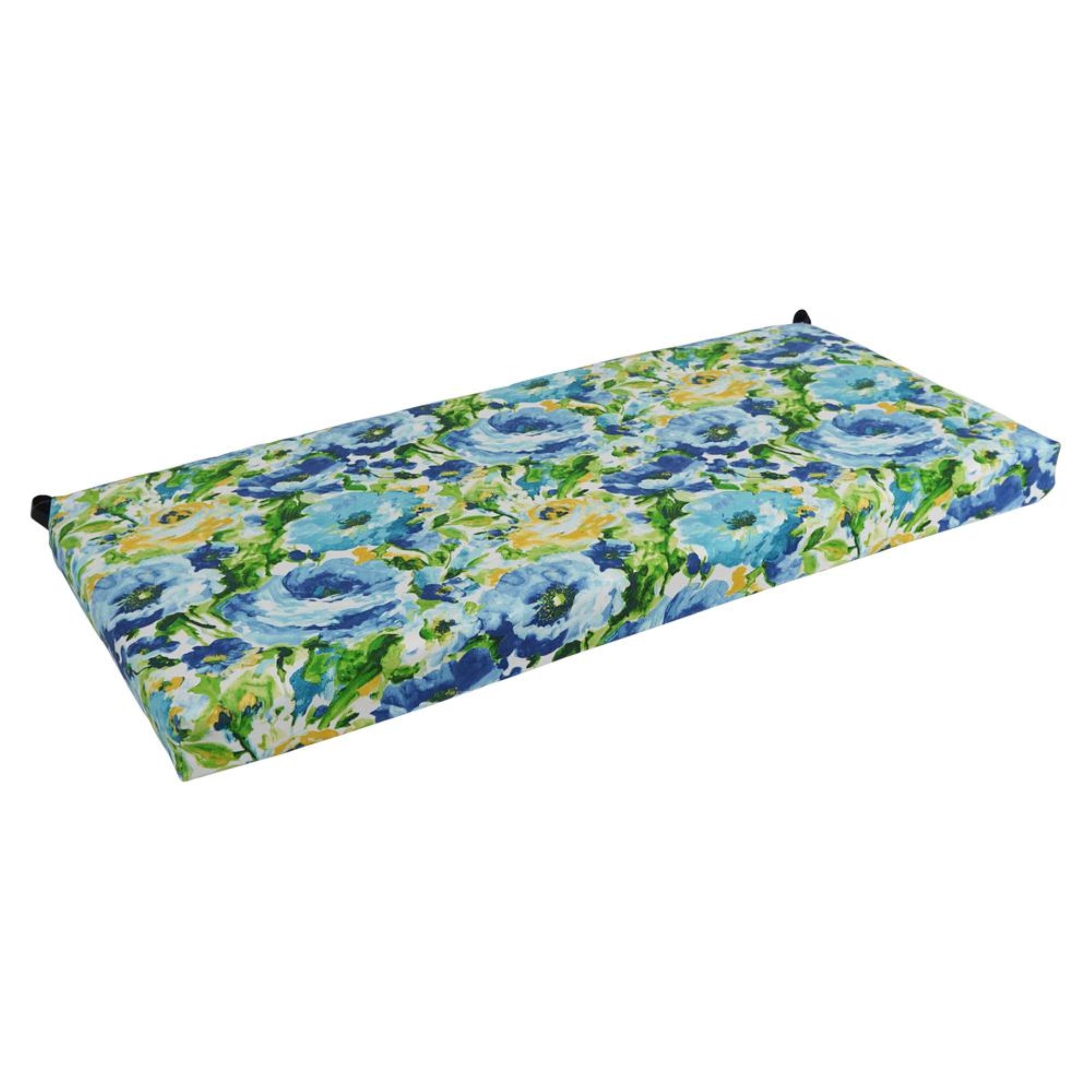 45-inch by 19-inch Patterned Outdoor Spun Polyester Loveseat Cushion  945X19-REO-65