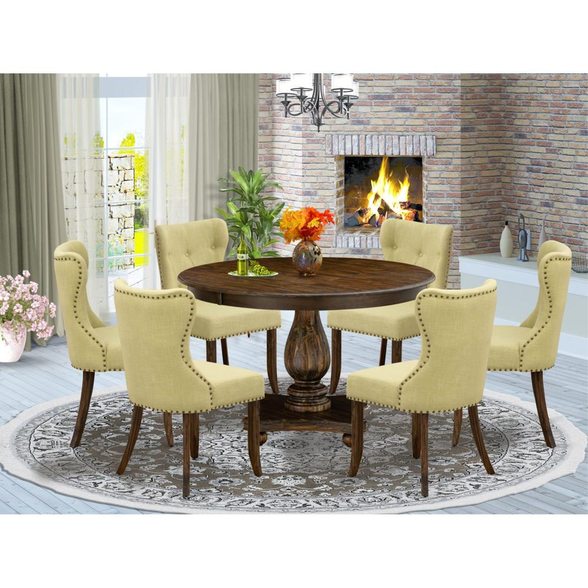vidaXL 7 Piece Patio Lounge Set with Cushions Poly Rattan Gray