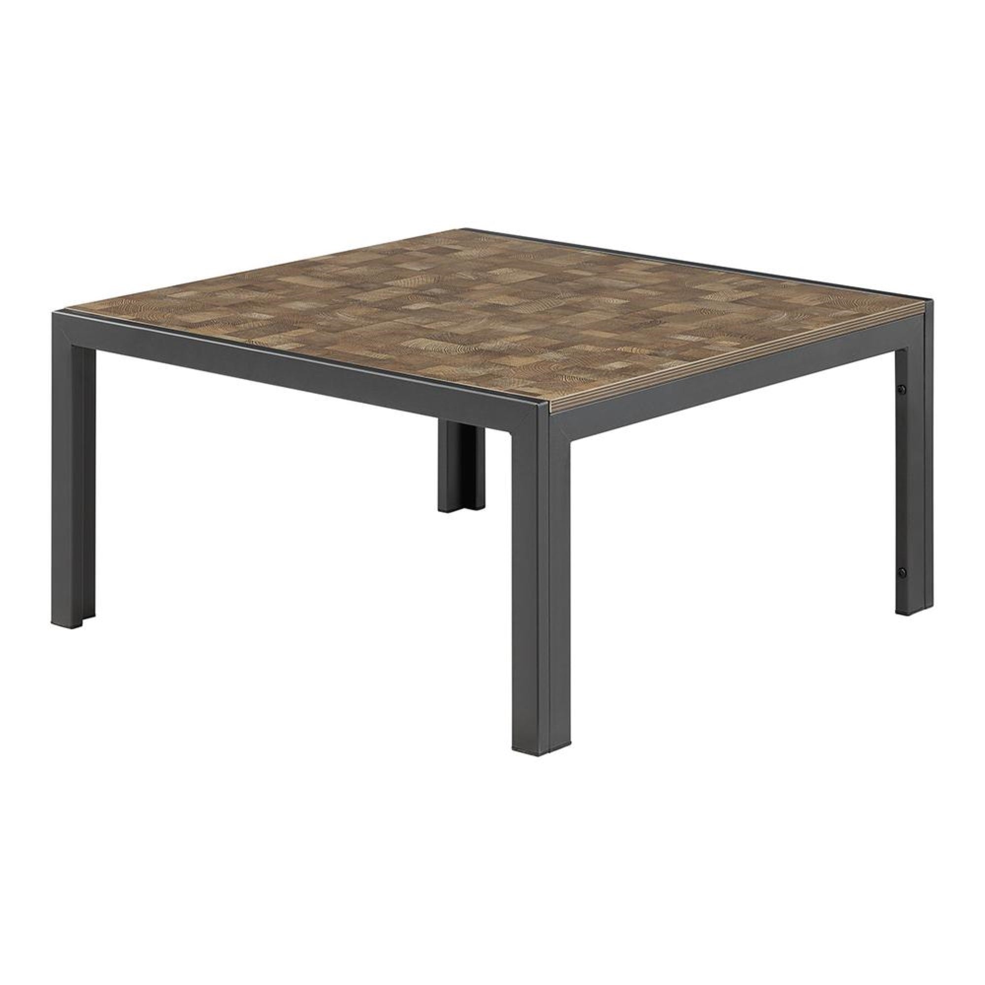 East West Furniture 5 Piece Dining Table Set - A Distressed Jacobean Top Kitchen Table with Trestle Base and 4 Dark Khaki Linen Fabric Dining Chairs - Distressed Jacobean Finish