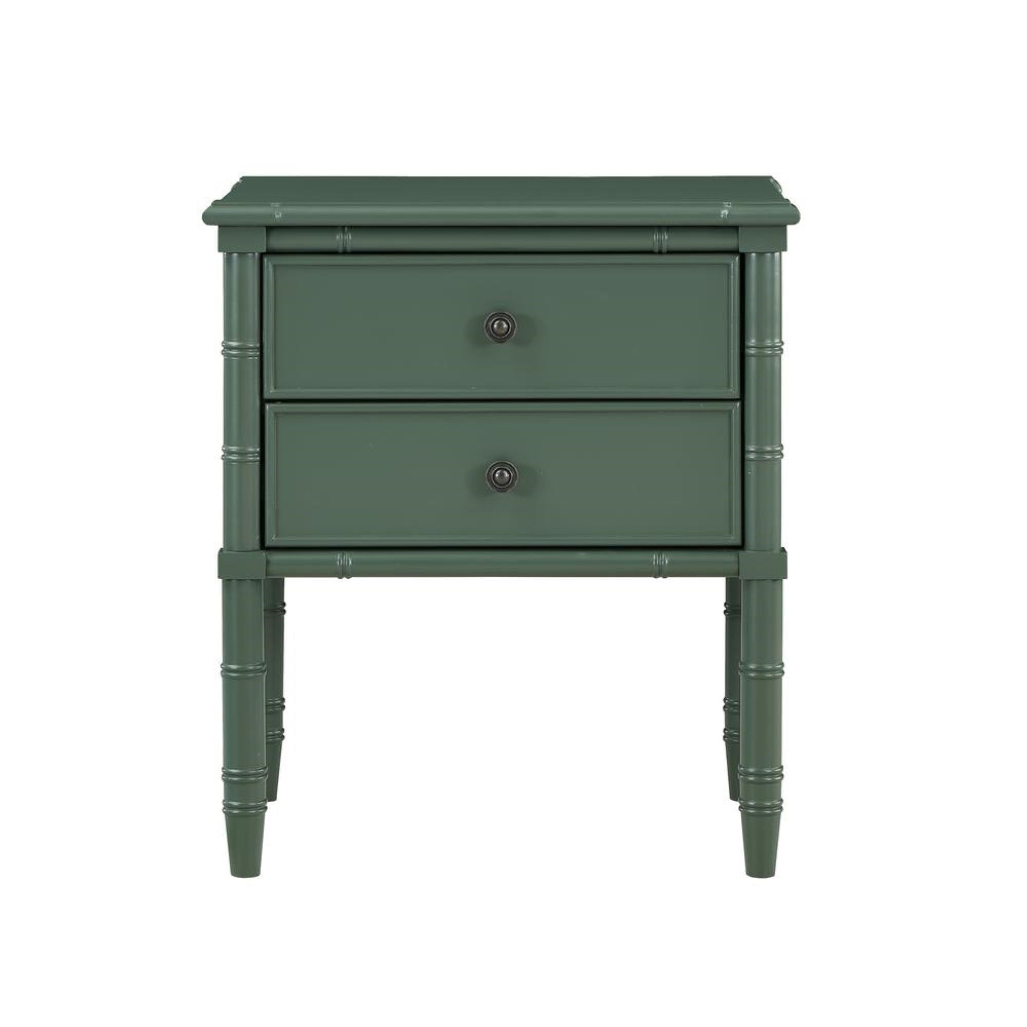 Ellison 2 Drawer Nightstand - Vintage Green