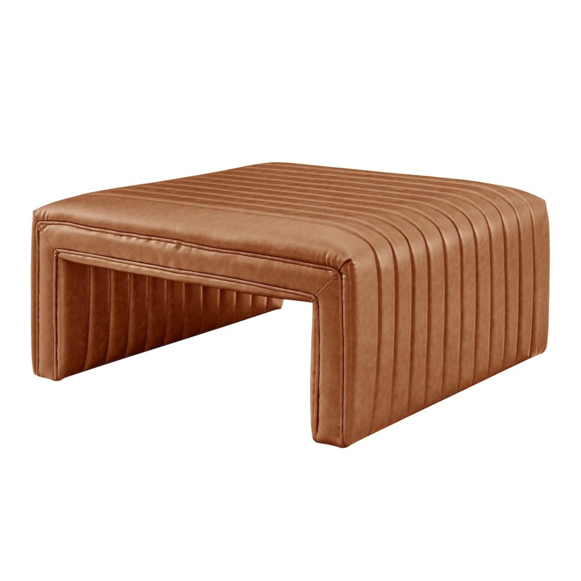 Atkinson Faux Leather Coffee Table/Ottoman