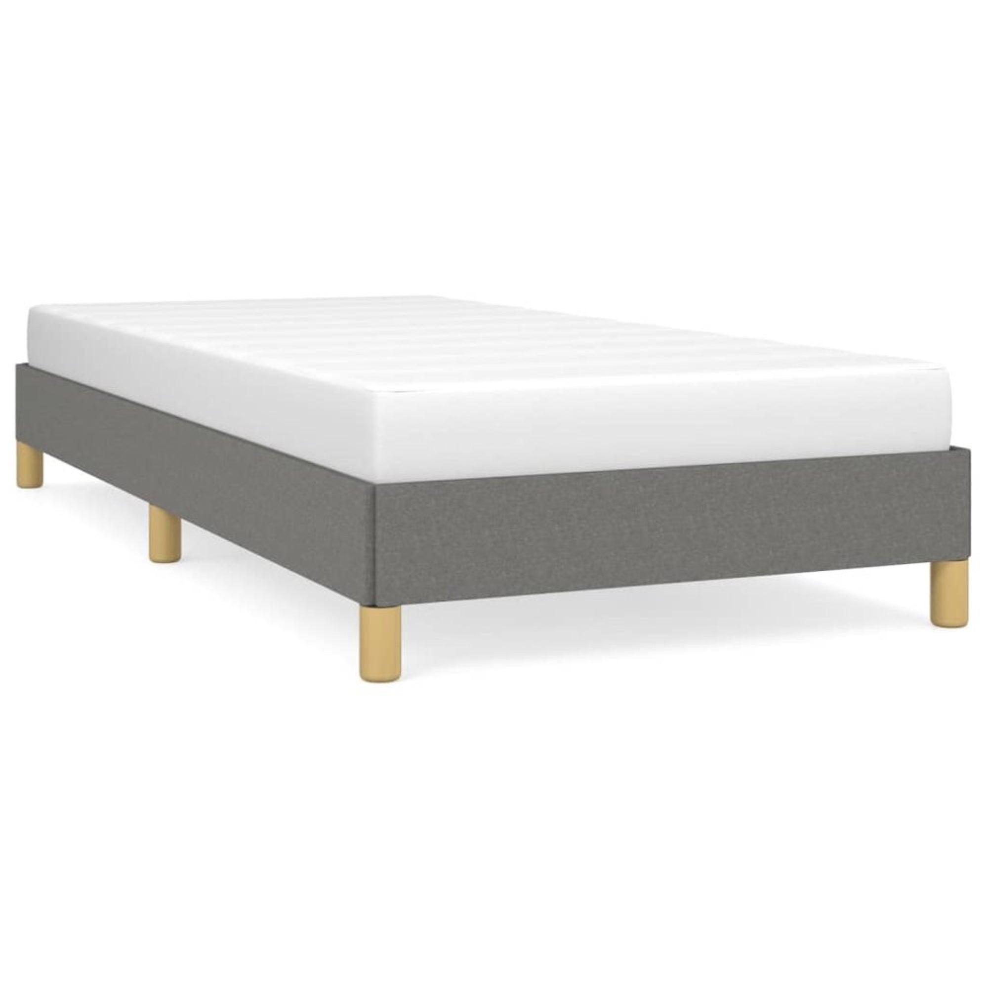 Bed Frame Dark Gray 39.4x79.9??Twin XL Fabric