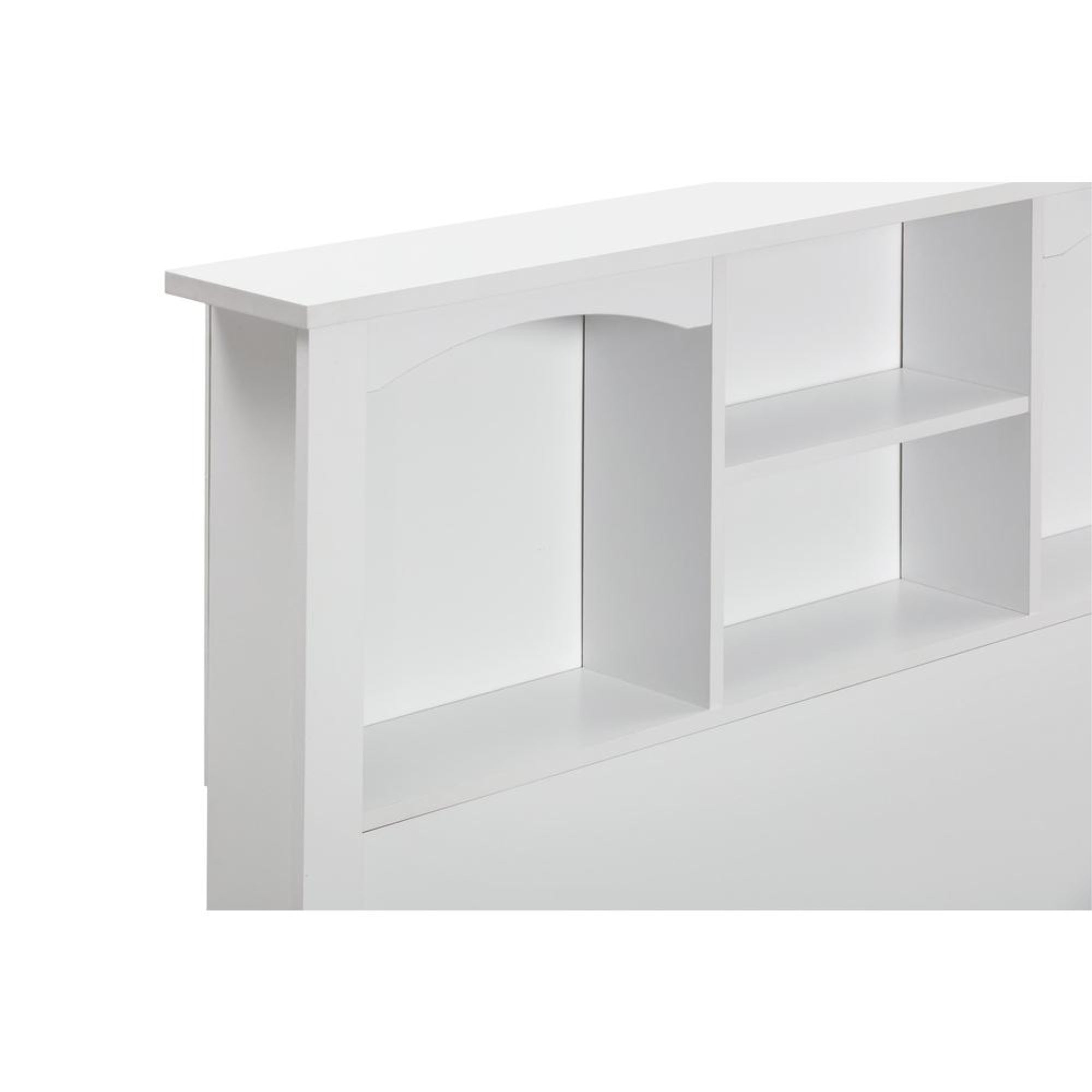 Twin Sized White Bookcase Headboard