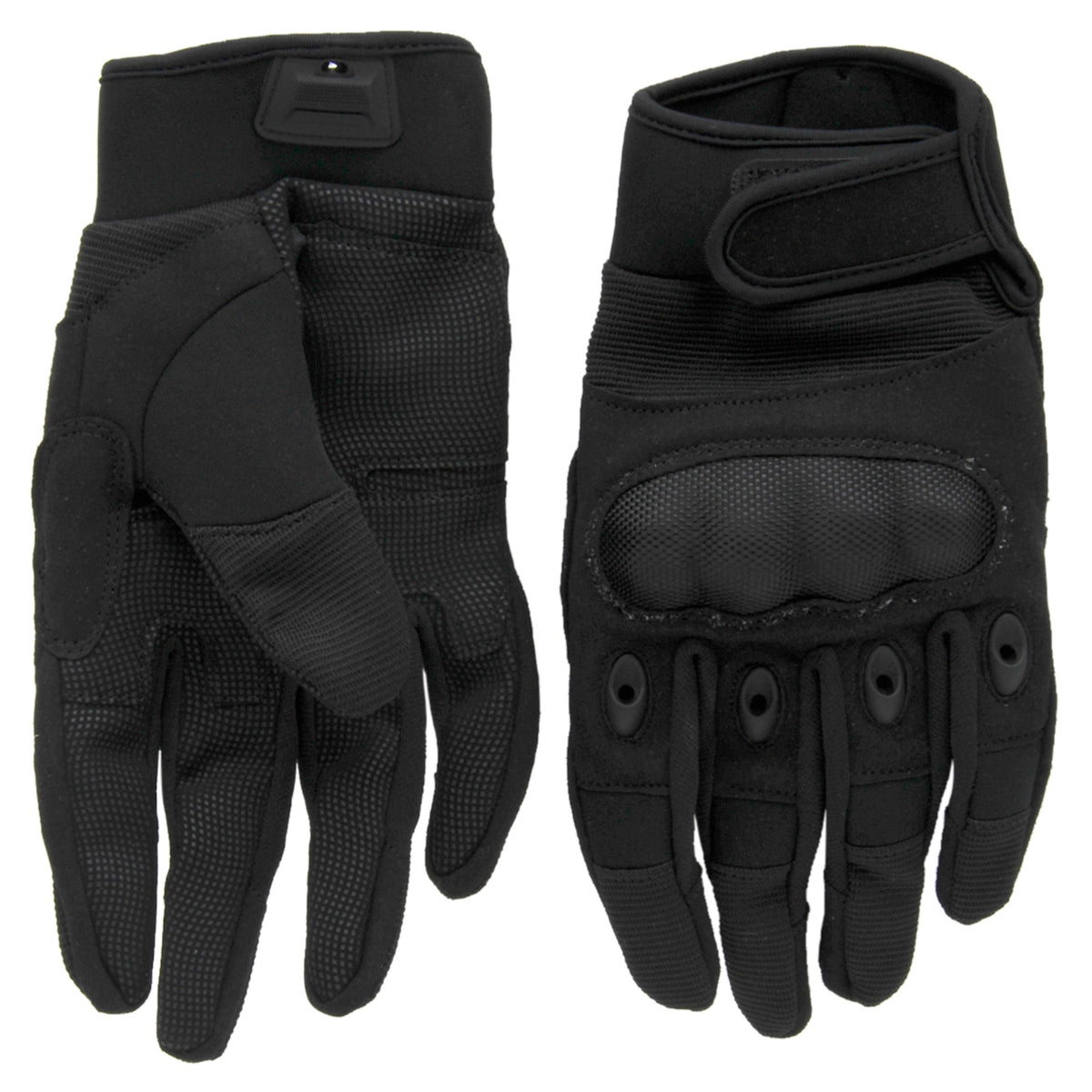 Scipio Tactical Recon Gloves Bhg633 - Impact Protection Outdoor Gloves With Padded Palms And Neoprene Xl - Black
