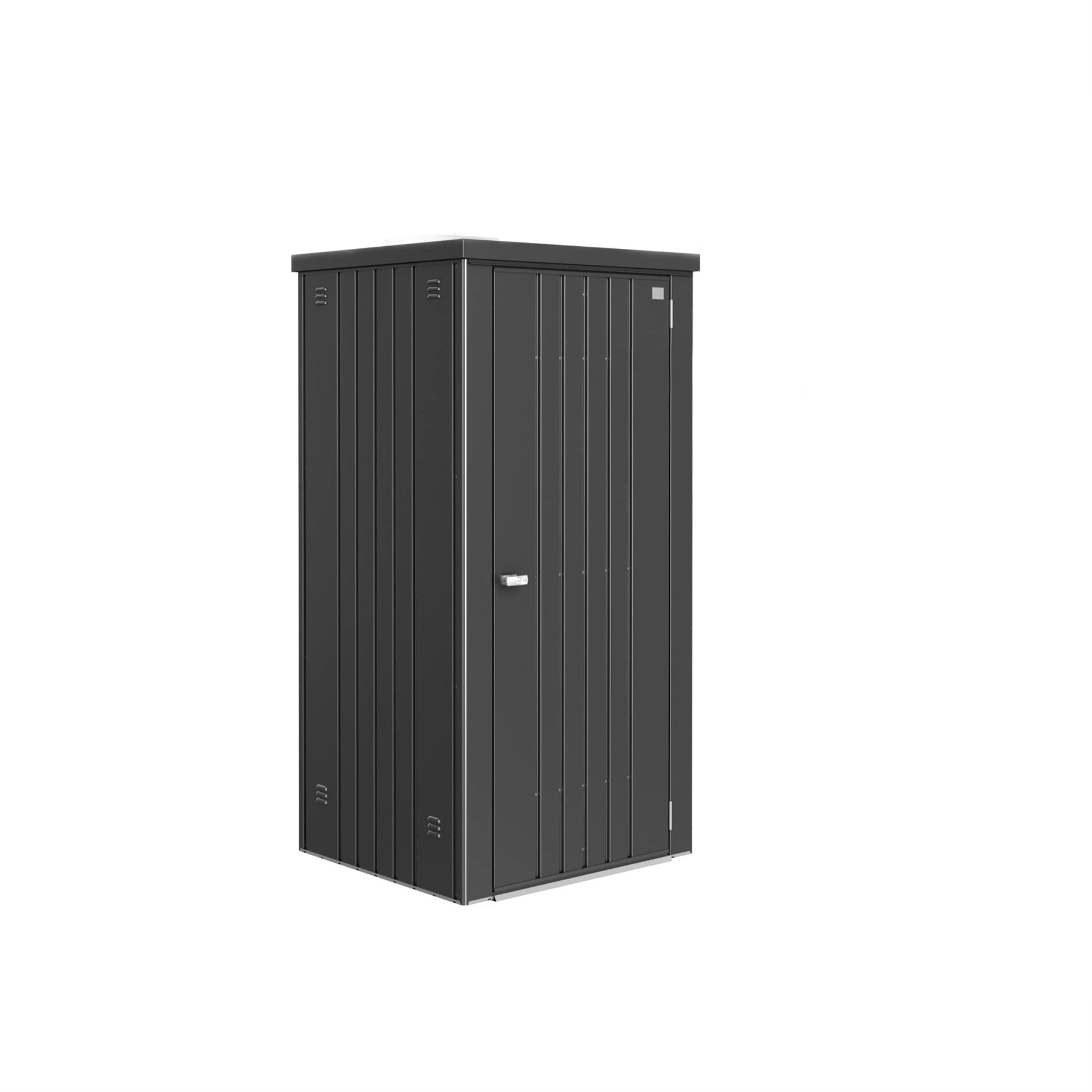 Equipment Locker 90 - 3 X 2.7 X 6 - Dark Gray With Floor Kit