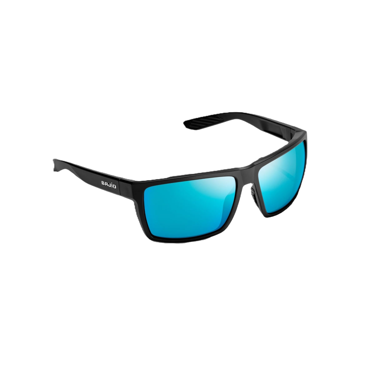 Bajio Stiltsville Frame In Black Matte With Blue Mirror Glass Lenses