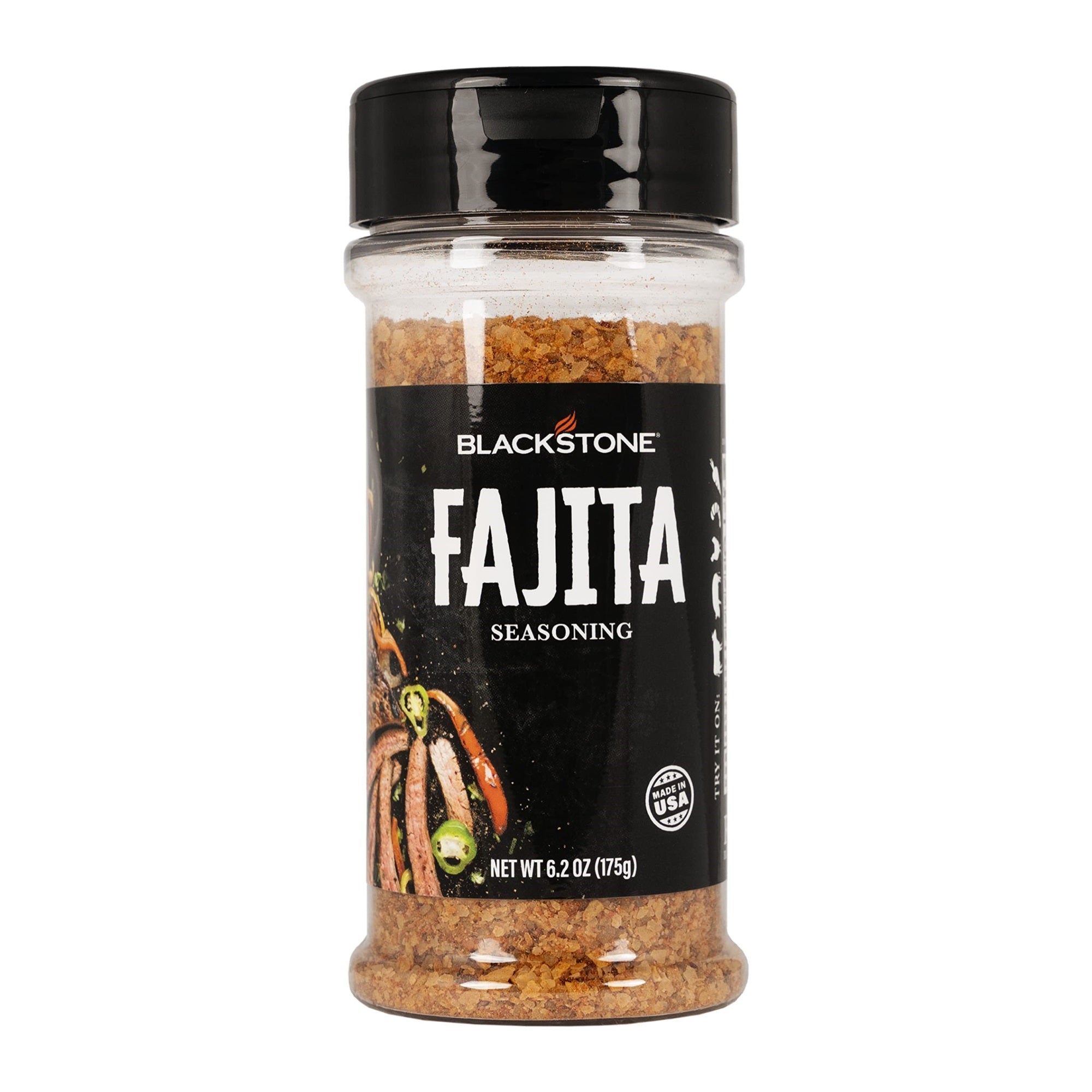 Blackstone 4230 Fajita Powder For Veggies, Chicken, Beef, Poultry, Steaks, Fries-Authentic Mexican Taste With Paprika, Cumin, And Garlic, All-Purpose Griddle Seasoning Mix, 6.2 Oz, Multicolored