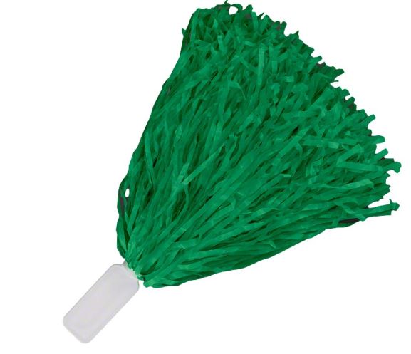 Non Light Up Short Handle Cheer Pom poms Green
