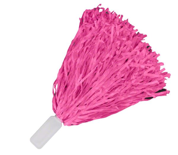 Non Light Up Short Handle Cheer Pom poms Pink