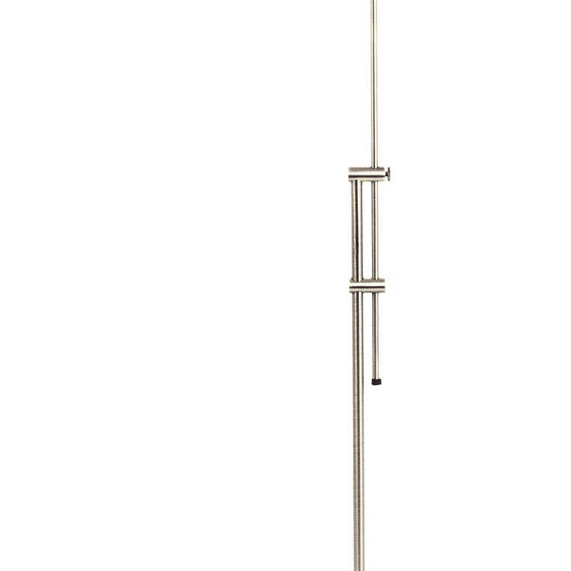 3 Way Metal Floor Lamp With And Adjustable Height Mechanism