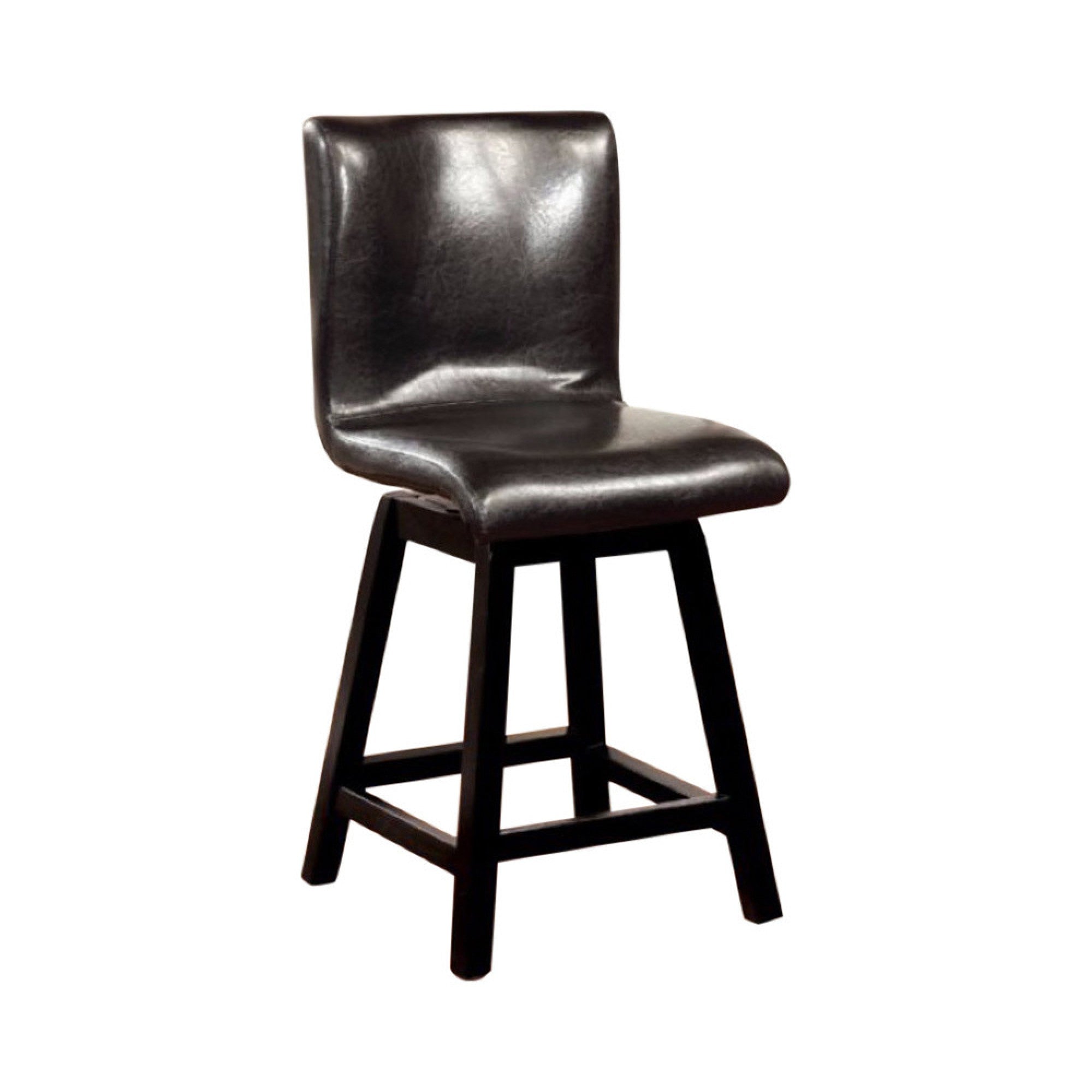 Hurley Counter Height Chair, Black Finish, Set of 2