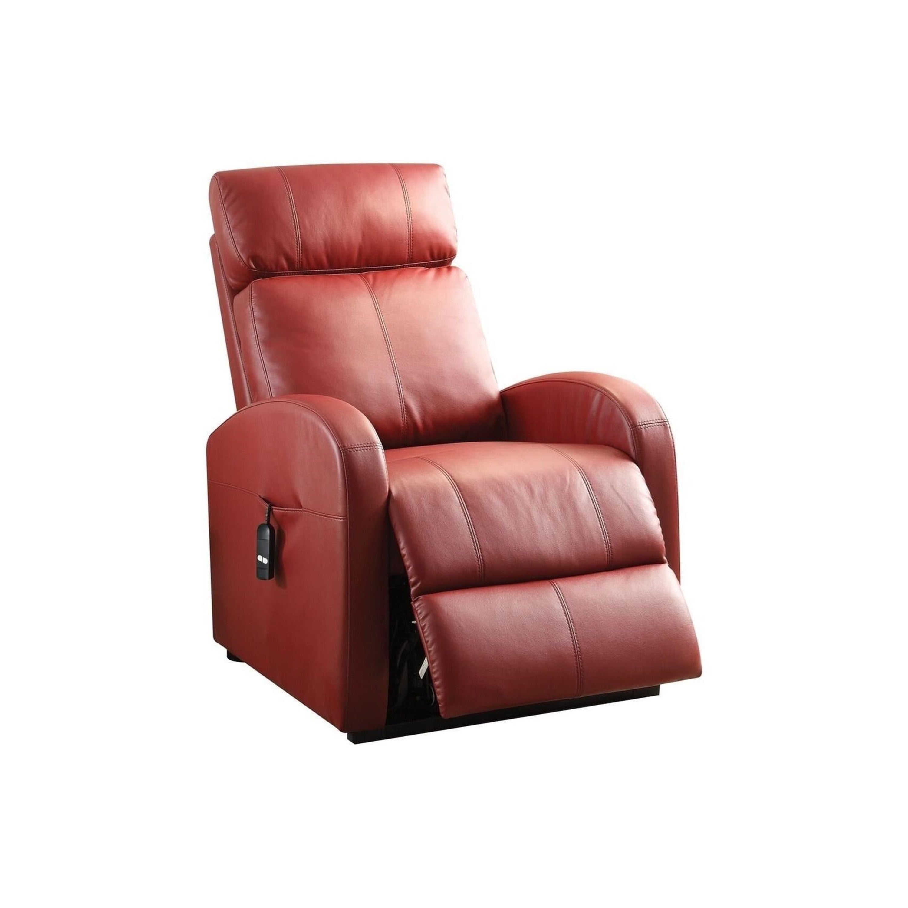 Ricardo Recliner with Power Lift, Red