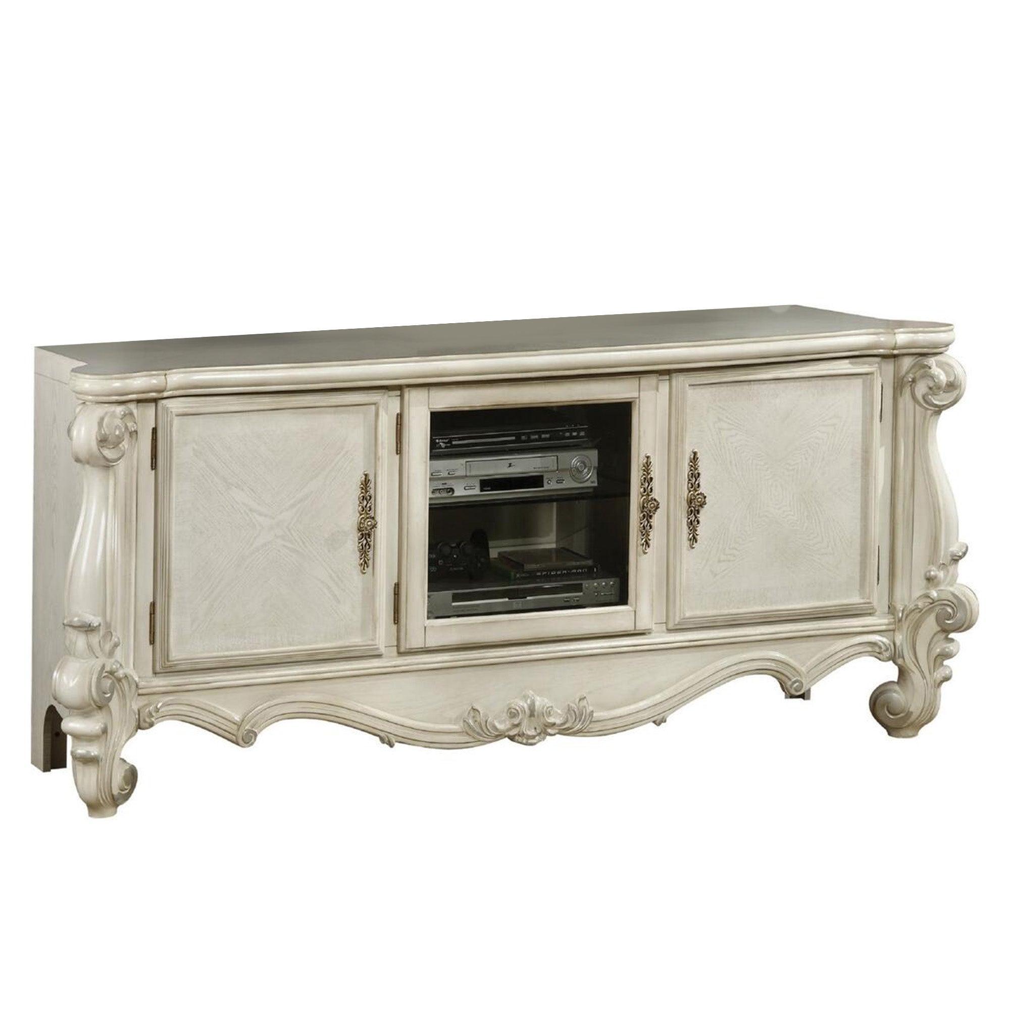 Charming TV Stand, Bone White