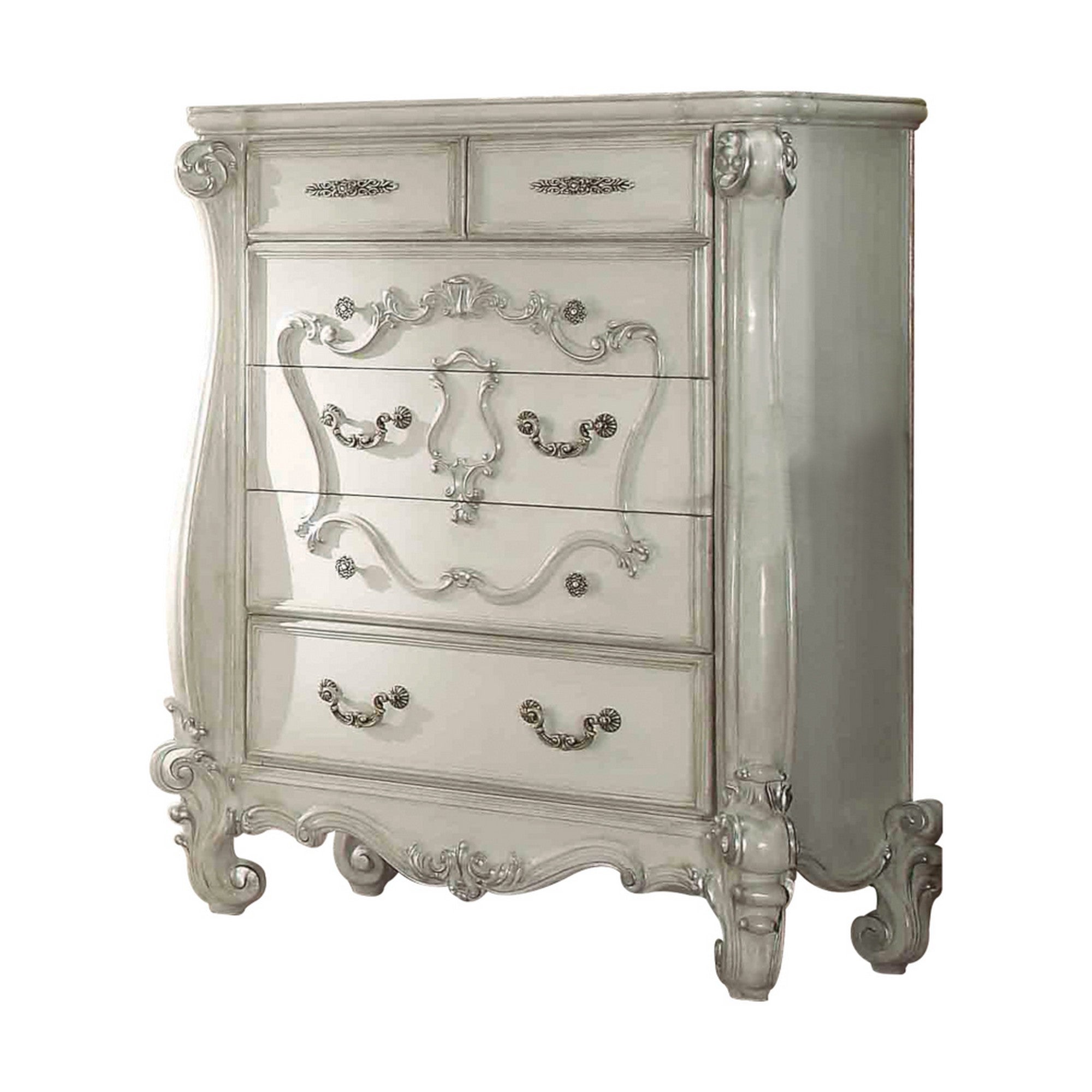 King Style Chest, Bone White
