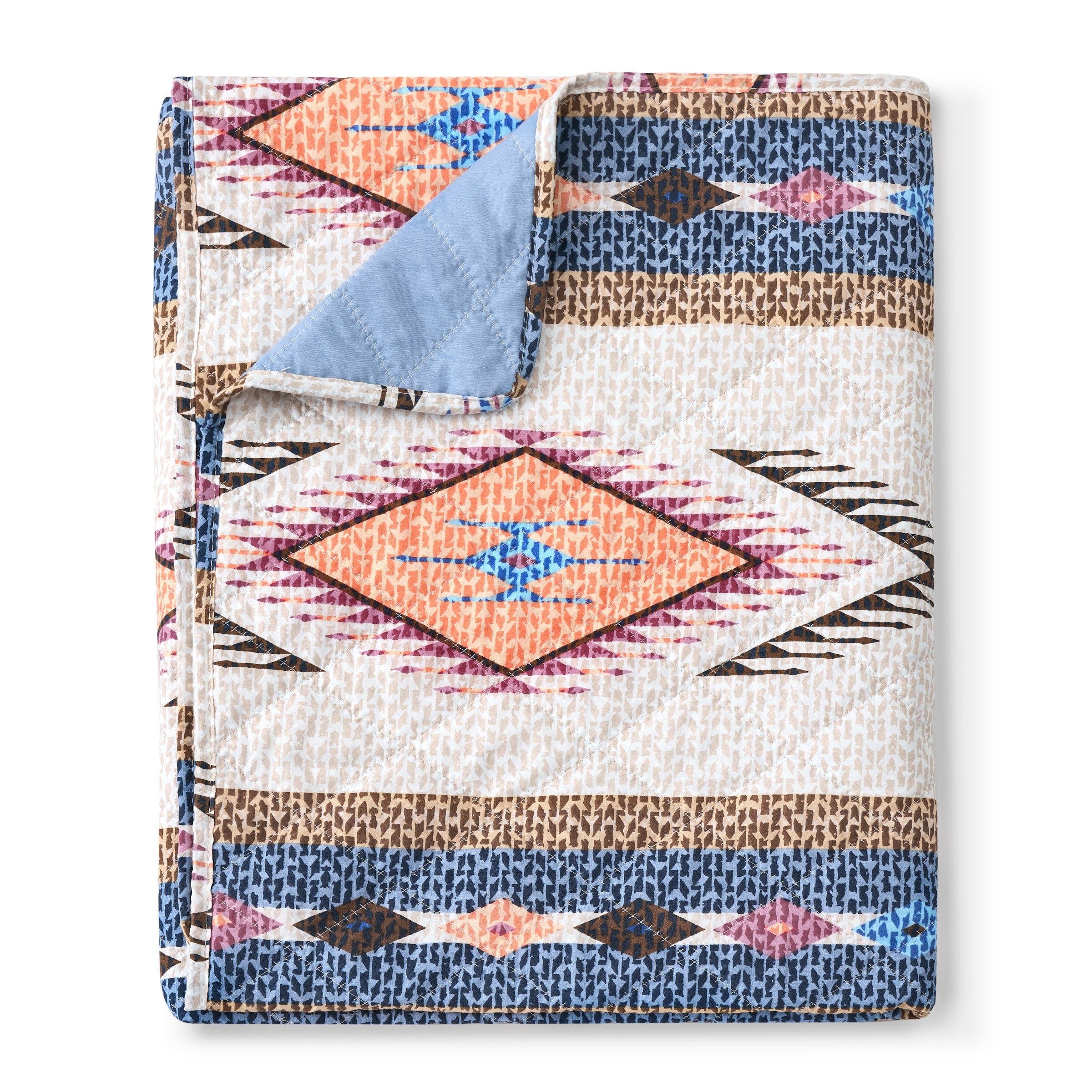Yeno Throw Blanket, 50x60, Polyester, Multicolor Southwestern Design
