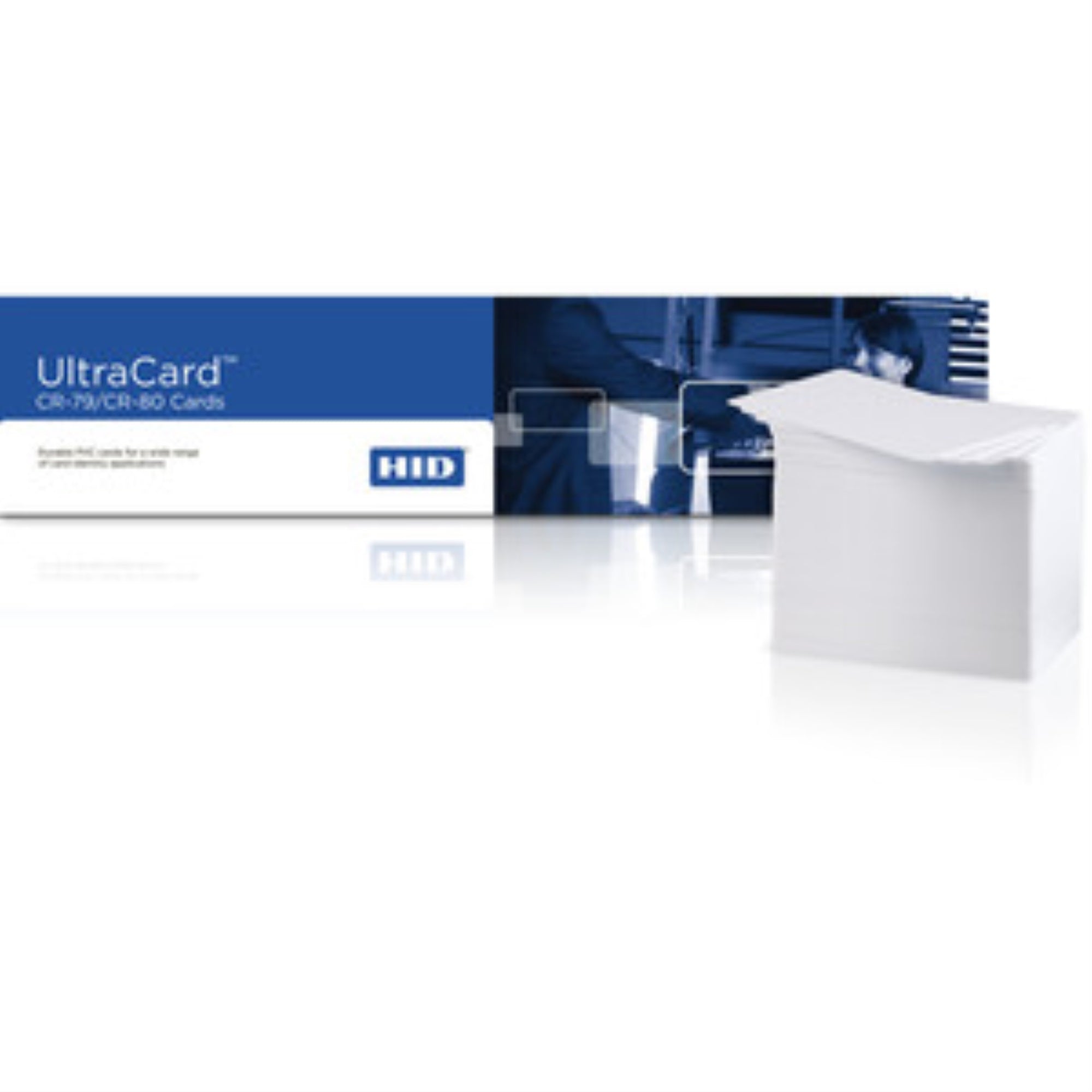 500Pk Ultracard 10 Mil Adhesive Paper Backed Cards Cr 80