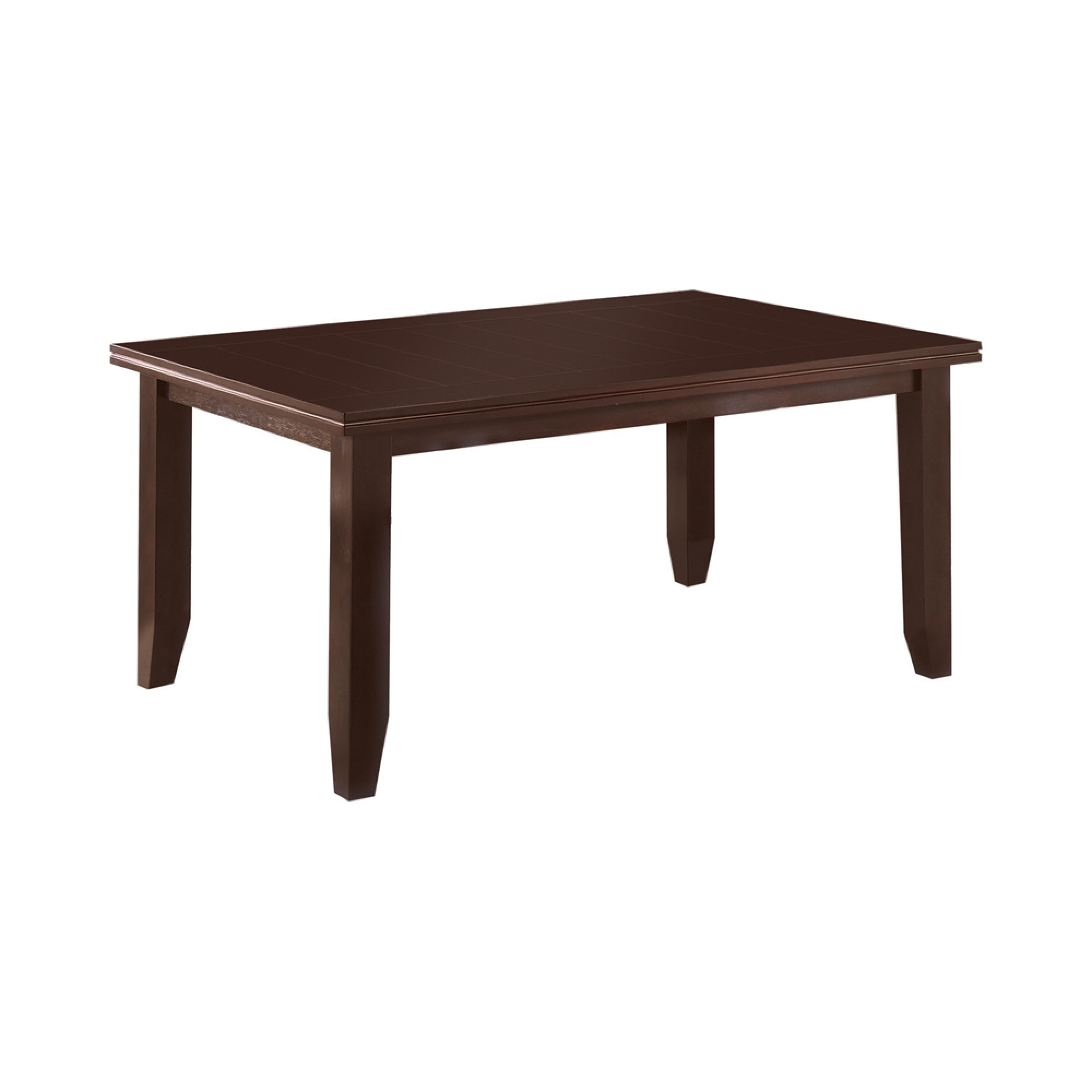 Rectangular Semi Formal Wooden Dining Table, Cappuccino Brown