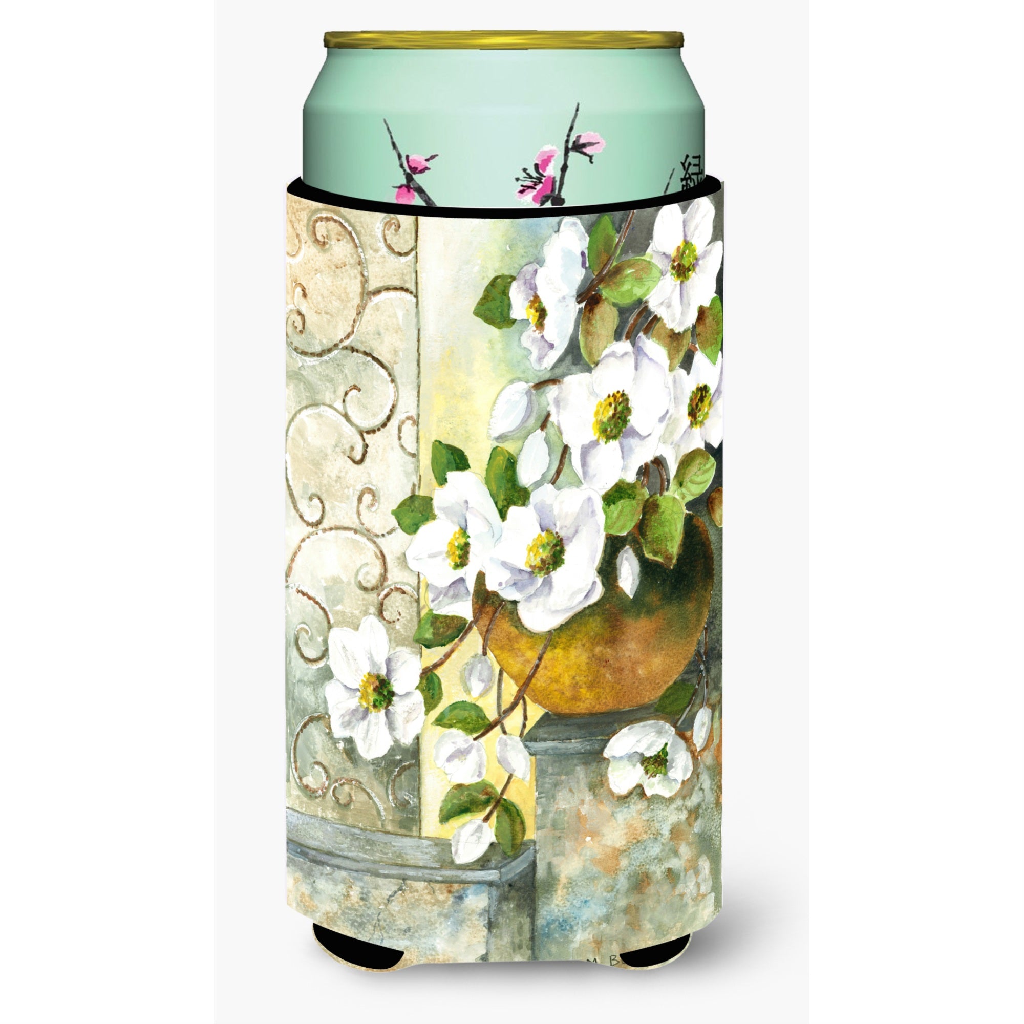 Caroline'S Treasures Bmbo0773Tbc Dog Rose By Maureen Bonfield Tall Boy Hugger Cold-Beverage-Koozies, Multicolor