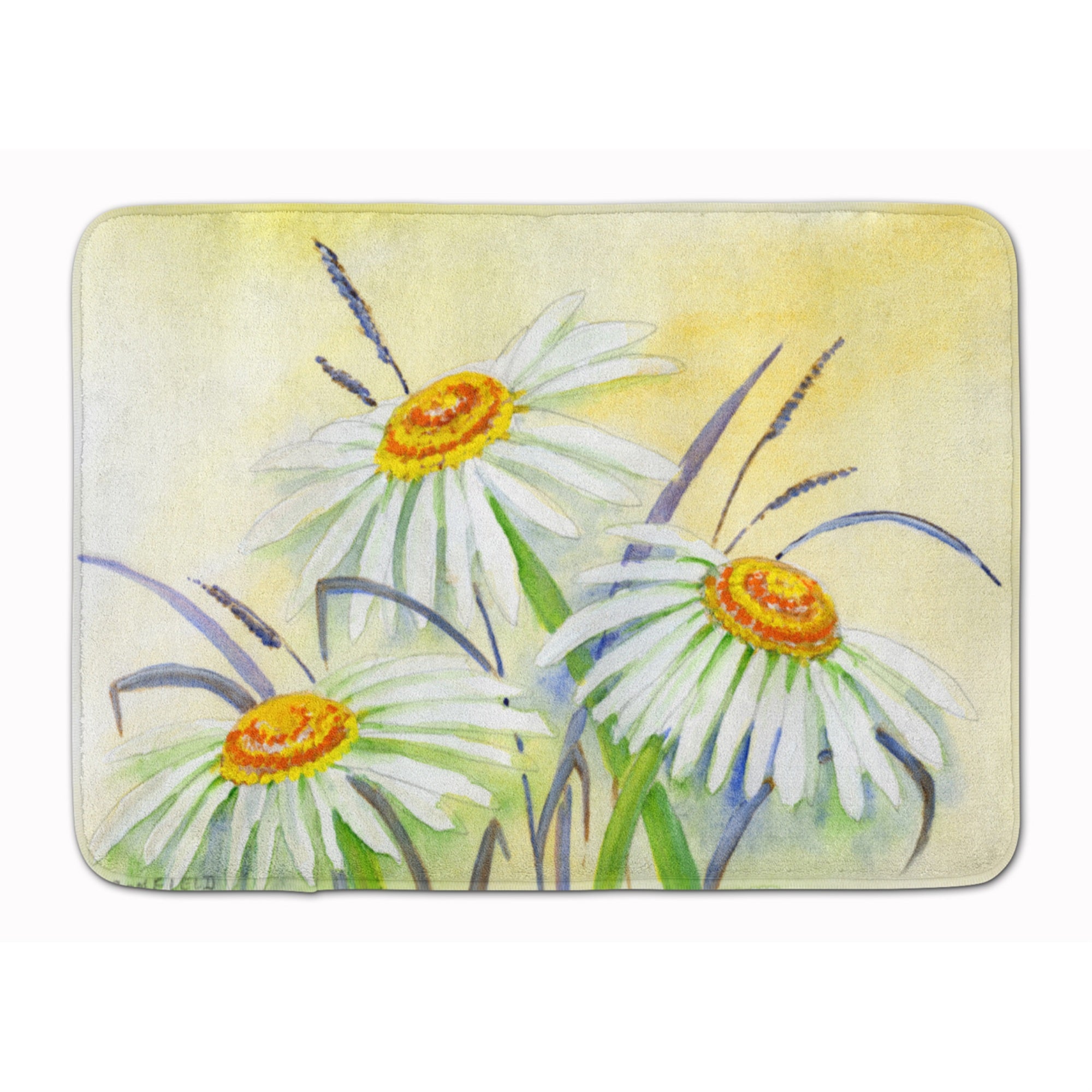 Caroline'S Treasures Daisies By Maureen Bonfield Floor Mat, 19 X 27, Multicolor