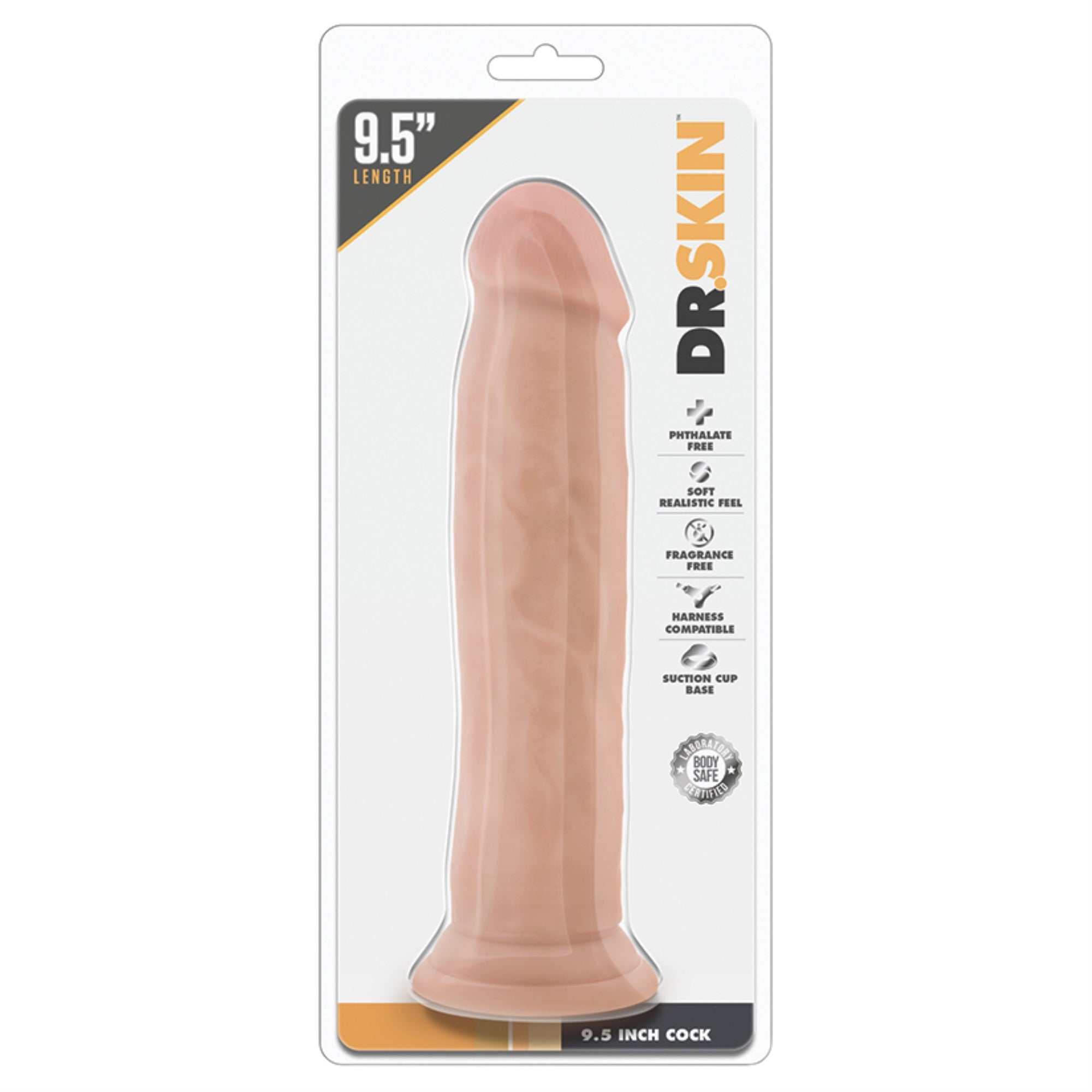 Dr. Skin Cock-Vanilla 9.5″