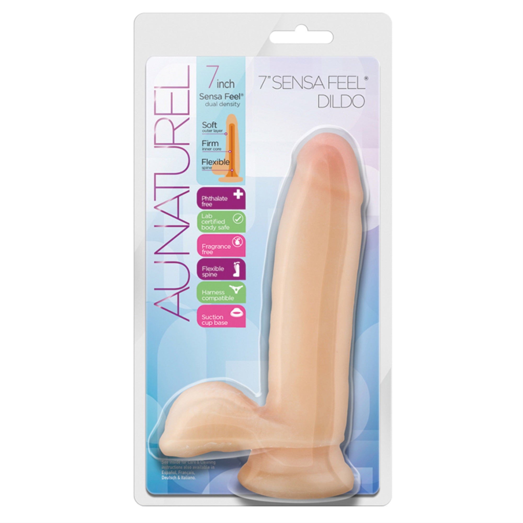 Au Naturel Sensa Feel Dildo-Beige 7″