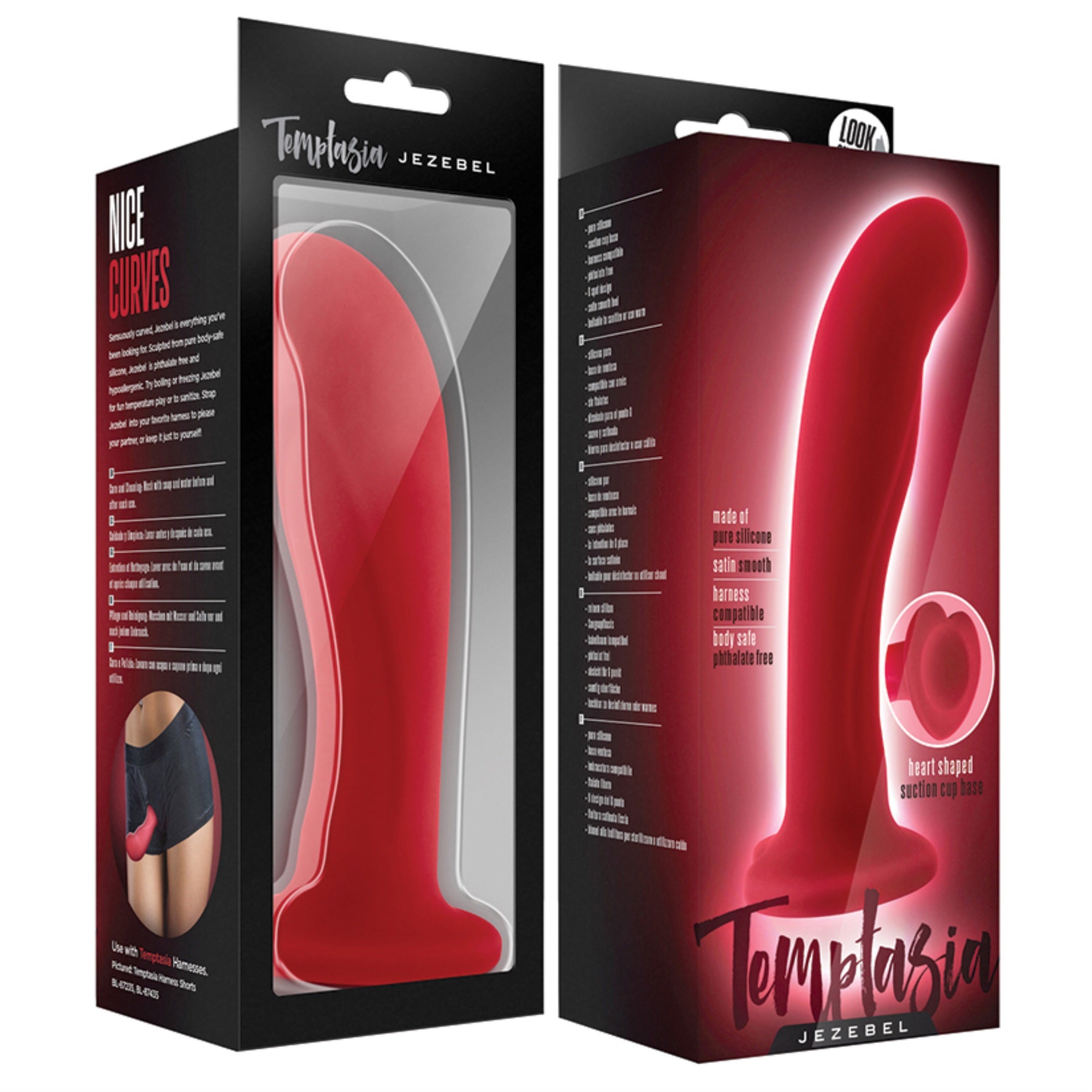 Temptasia Jezebel-Crimson 6″