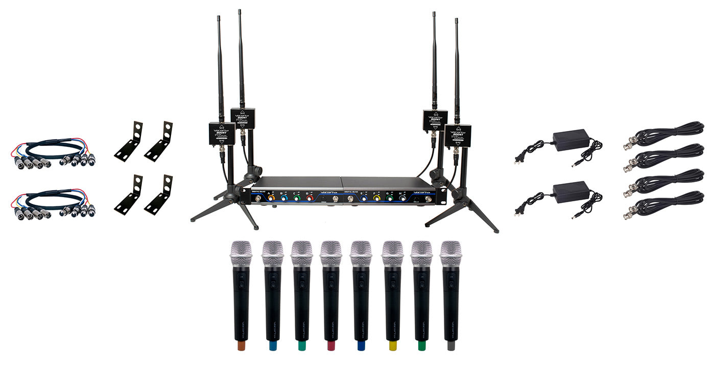 600ft. long-range digital wireless microphone package