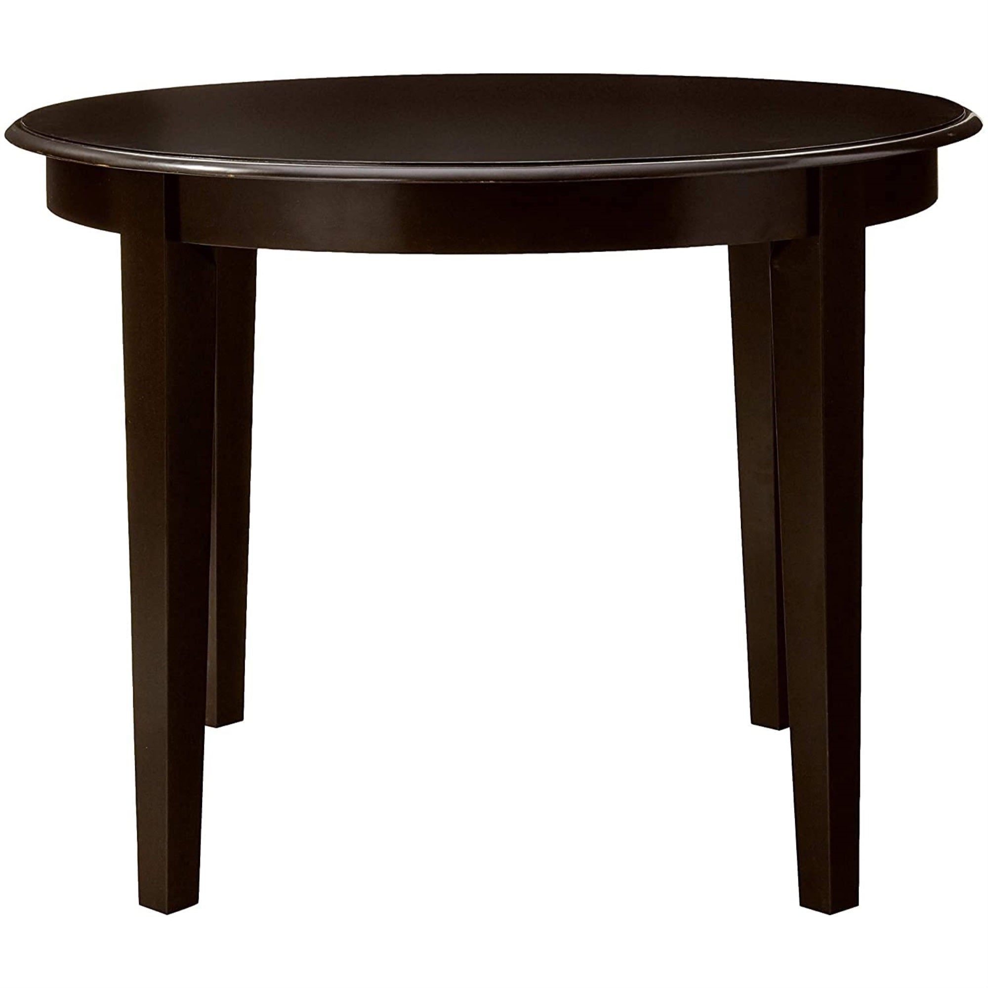 East West Furniture Bot-Cap-T Boston Round Modern Dining Table For Small Spaces, 42X42 Inch, Cappuccino