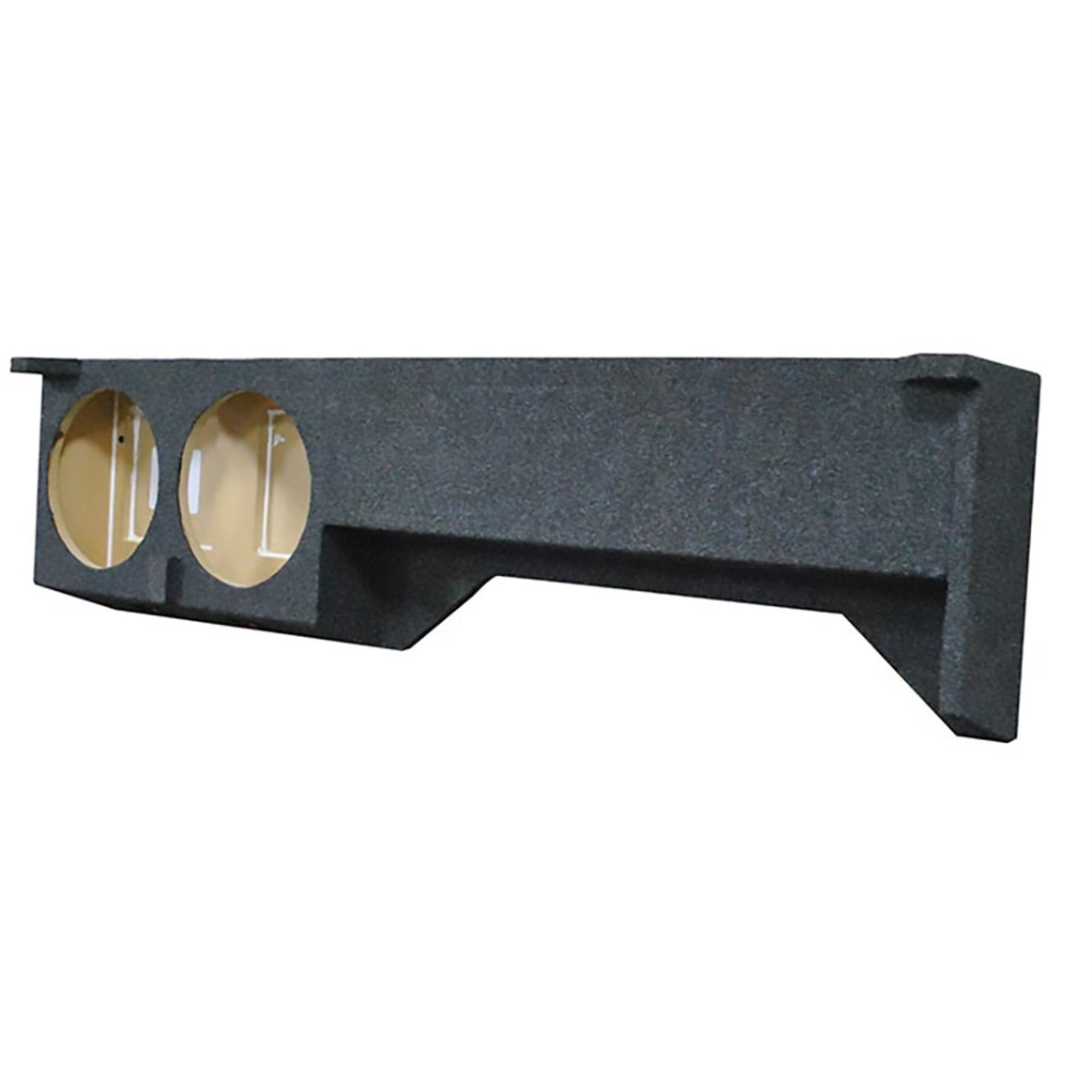Qpower 2-10' Hole Emtpy Woofer Box For 2005-Current Nissan Frontier Under Seat Downfire