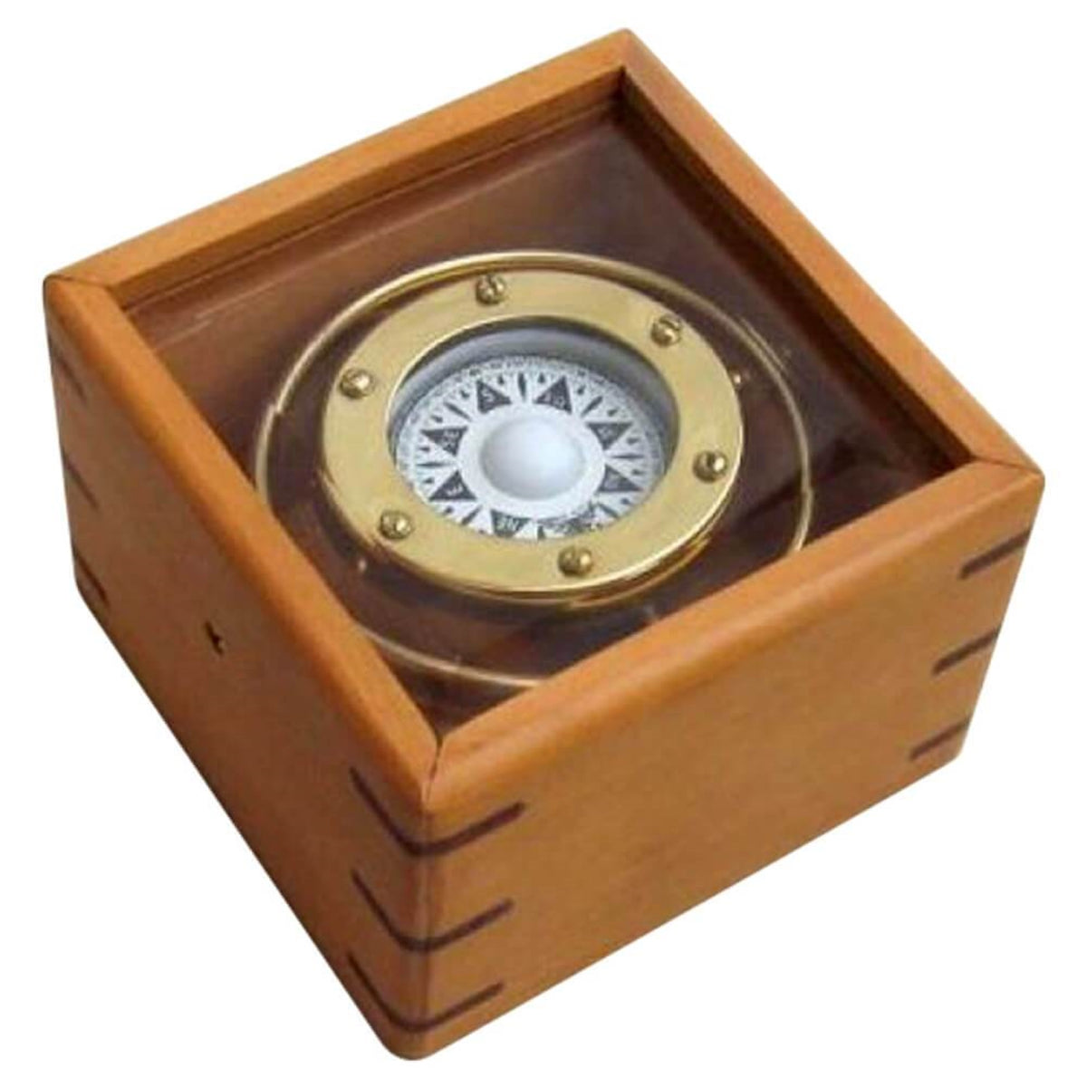 Gimble Compass Gimbal Compass Wood With Glass Box – Virventures