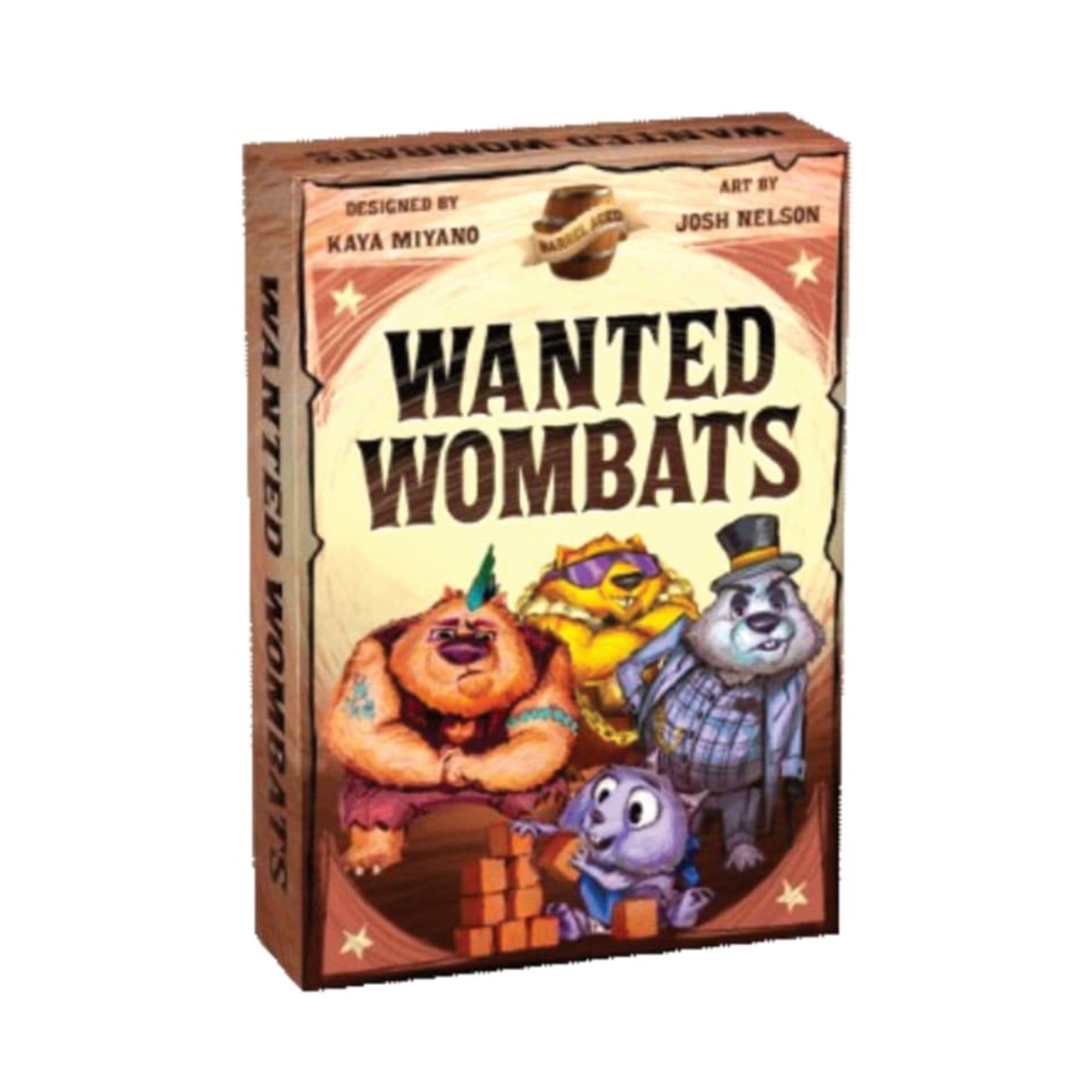 Wanted Wombats | Addictive Push Your Luck Strategy Card Game | Easy to Teach and Quick to Learn | Take with You Everywhere | Age 8+ | 2-6 Players